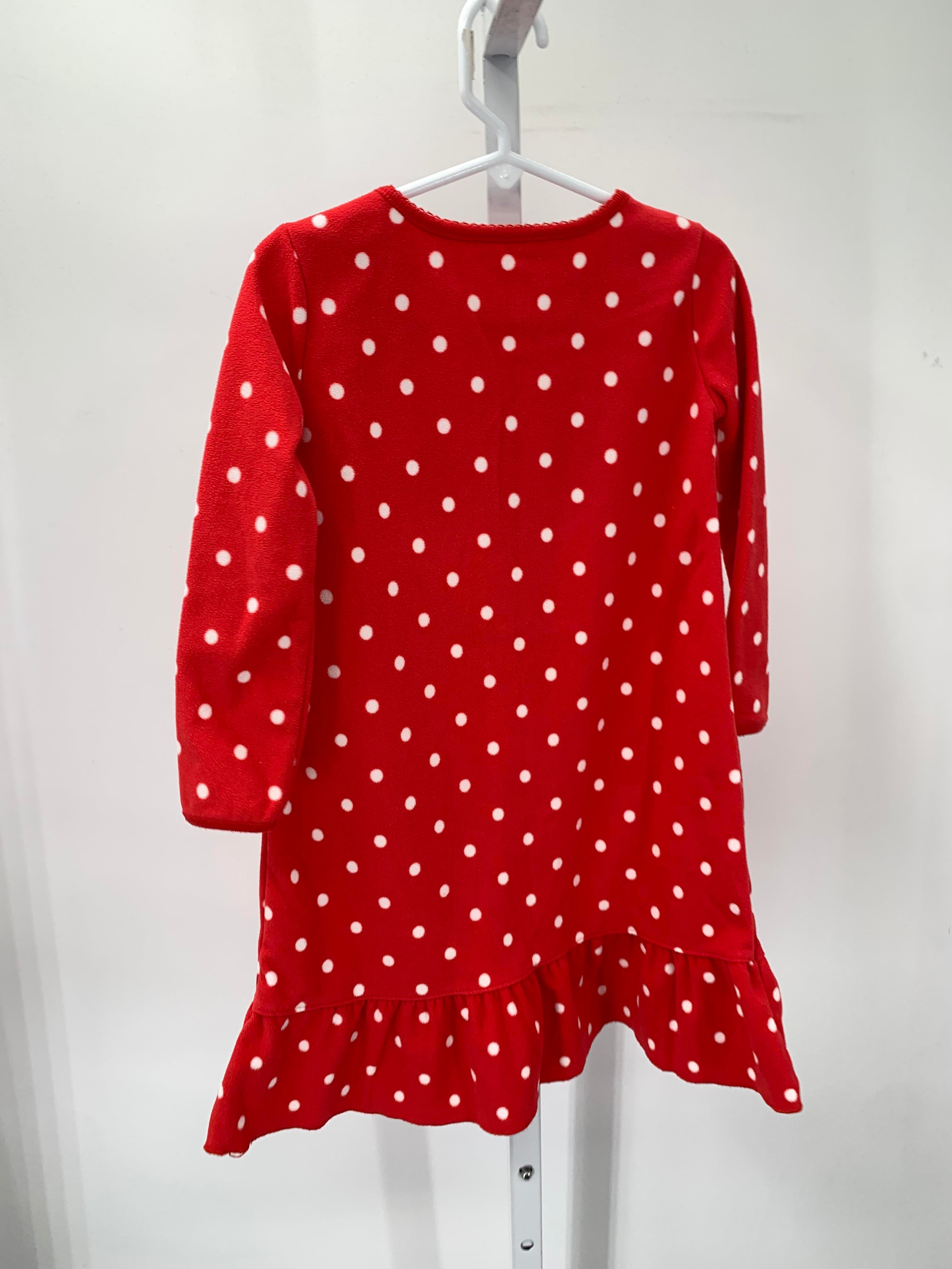 FLEECE NIGHTGOWN DOG POLKA DOTS