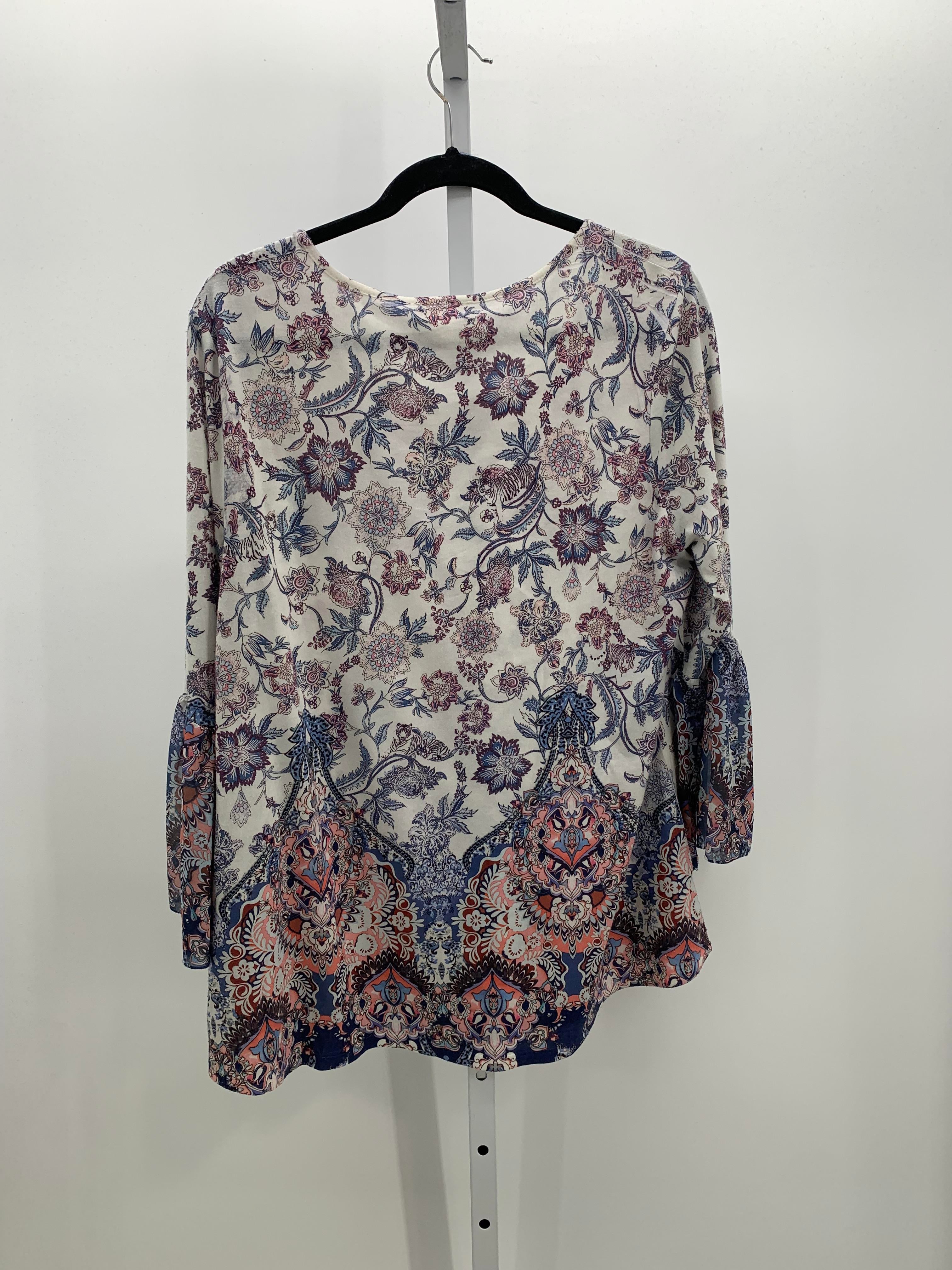 Style & Co. Size Medium Misses 3/4 Sleeve Shirt