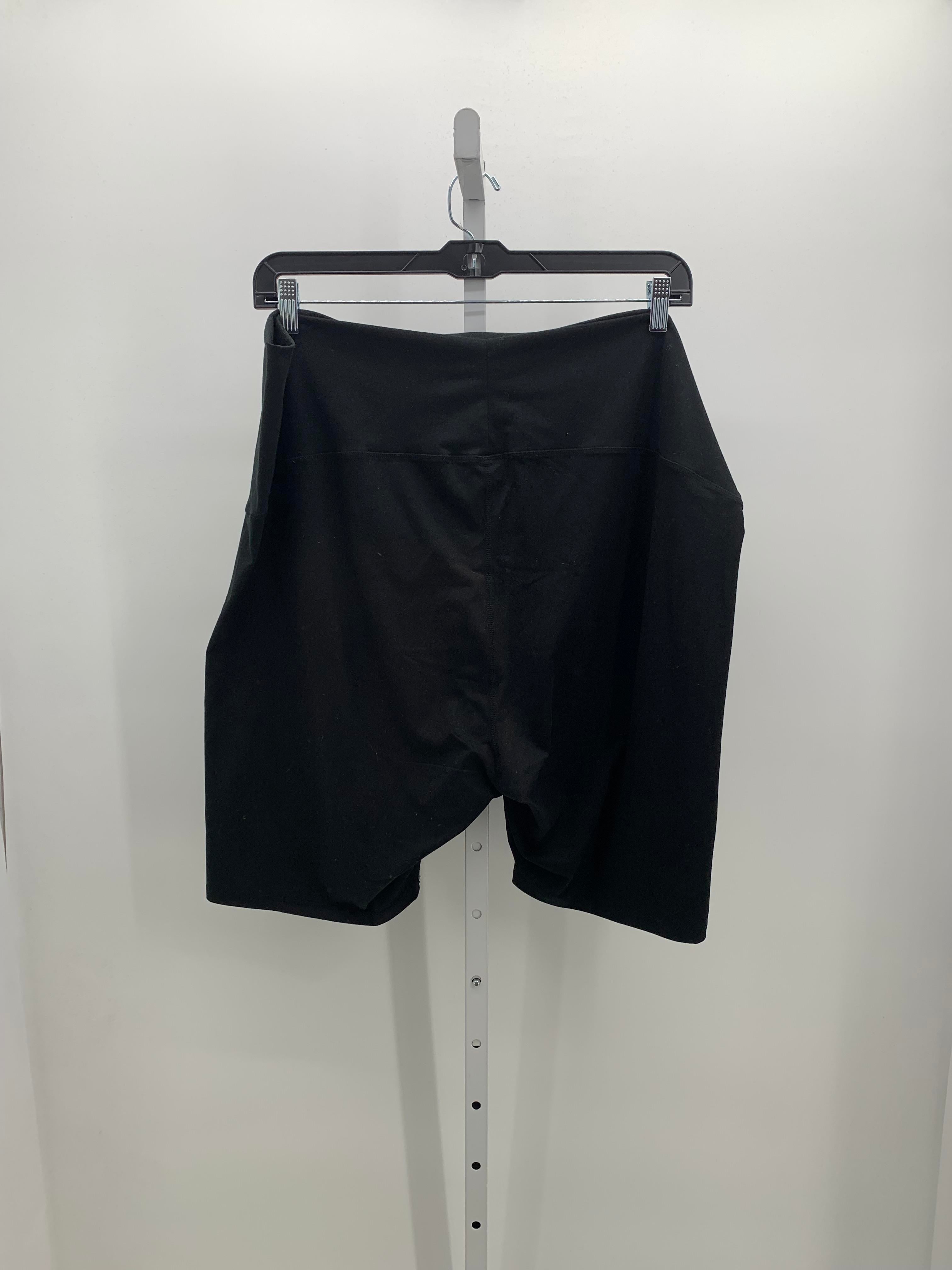 Maurices Black Size 3X Maternity Shorts