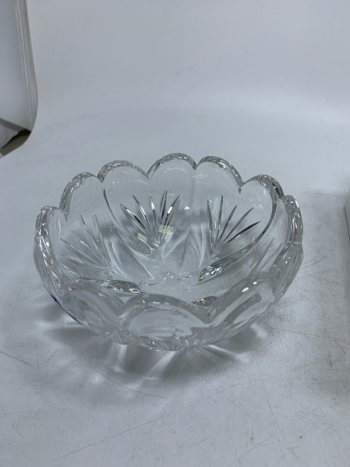 NIB SWEET MEMORIES CRYSTAL BOWL HEARTS.