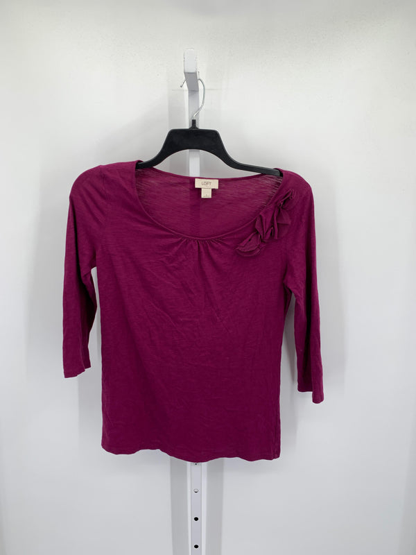 Loft Size Small Misses 3/4 Sleeve Shirt