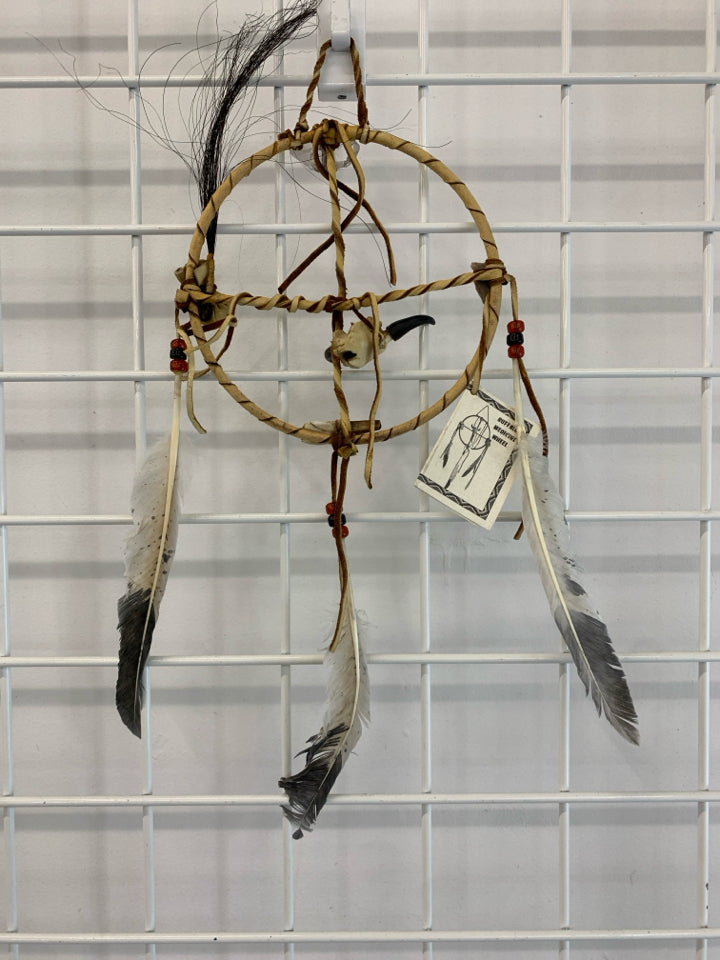 BUFFALO HEAD DREAM CATCHER.