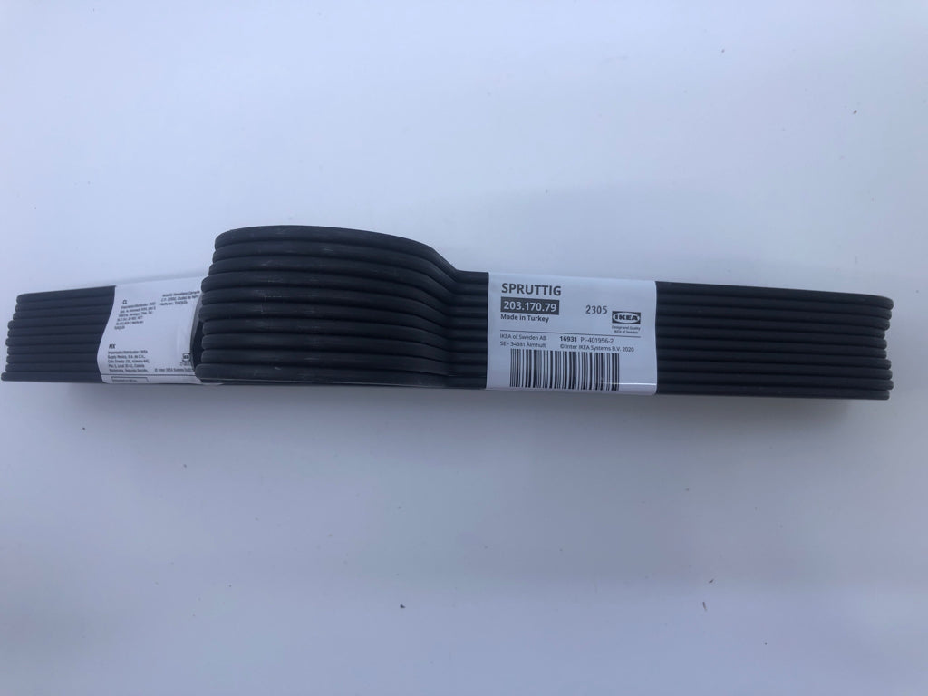 NIP IKEA BLACK PLASTIC HANGERS.