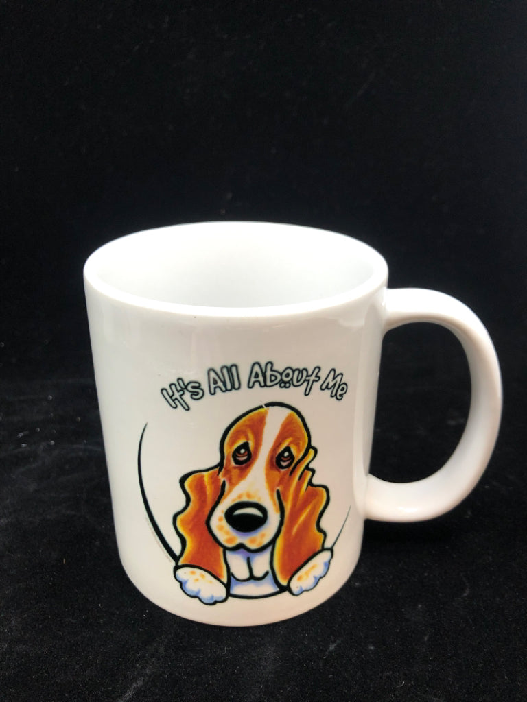 IT'S ALL ABOUT ME DOG MUG.