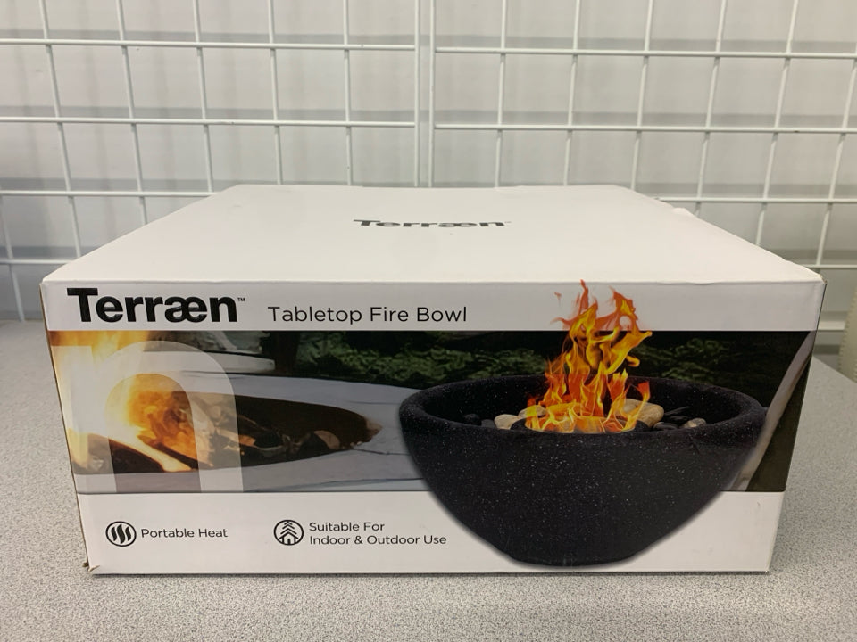 NIB TERRAEN TABLETOP FIRE BOWL.