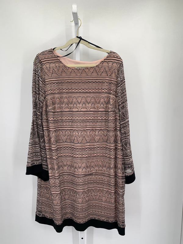 Soho Size 2X Womens Long Sleeve Dress