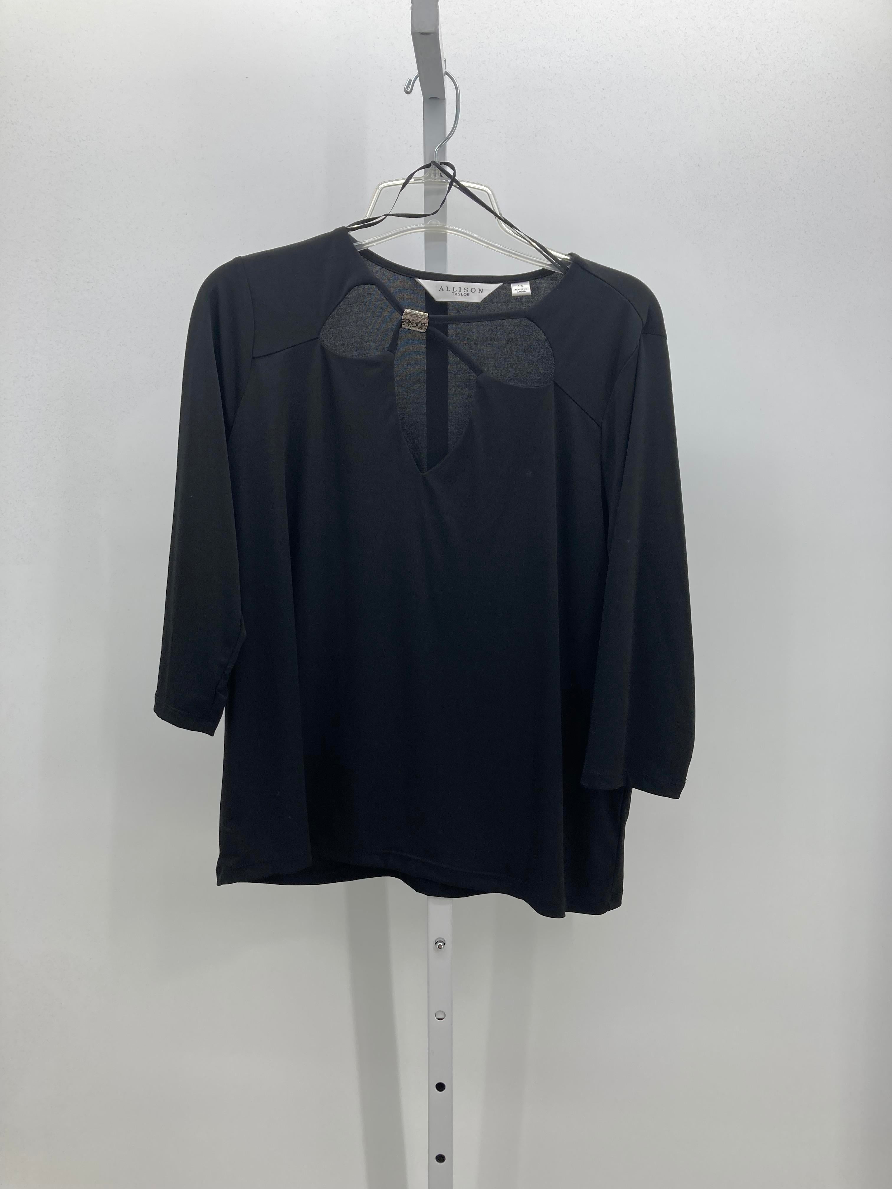 Allison Taylor Size 1X Womens 3/4 Sleeve Shirt