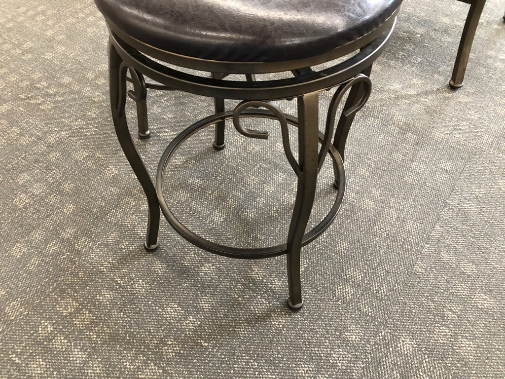 3PC FAUX GRANITE TOP BAR/ISLAND W STORAGE AND 2 STOOLS.