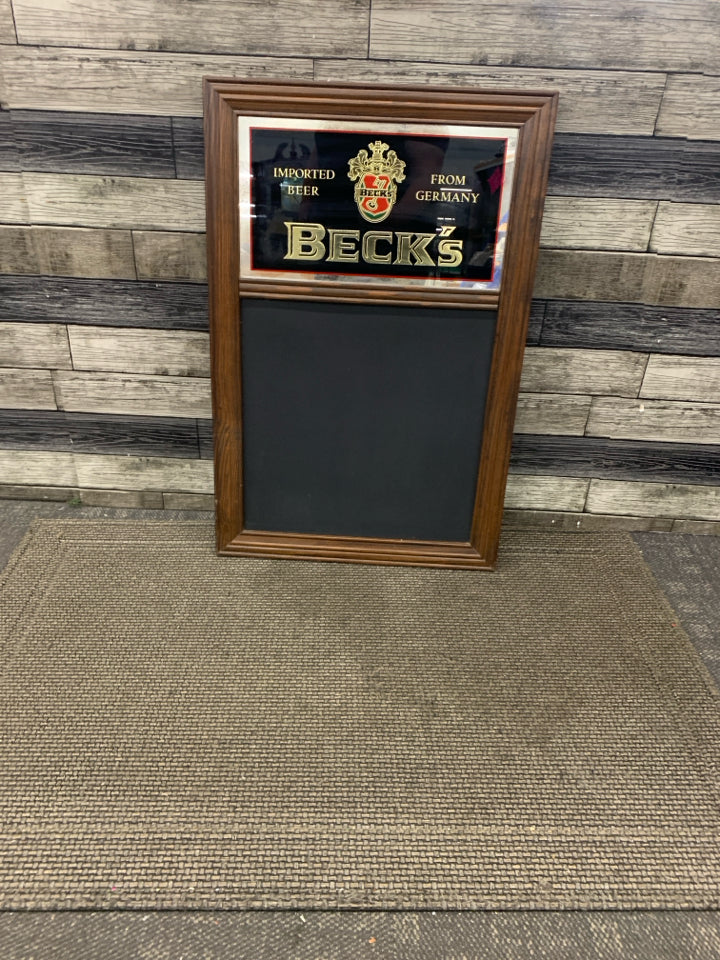BECKS GERMAN BEER CHALKBOARD.