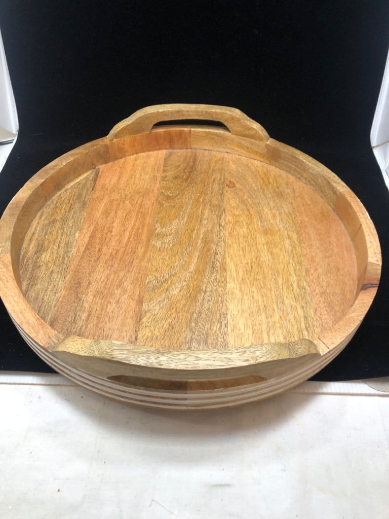 RUSTIC WOODEN TRAY.