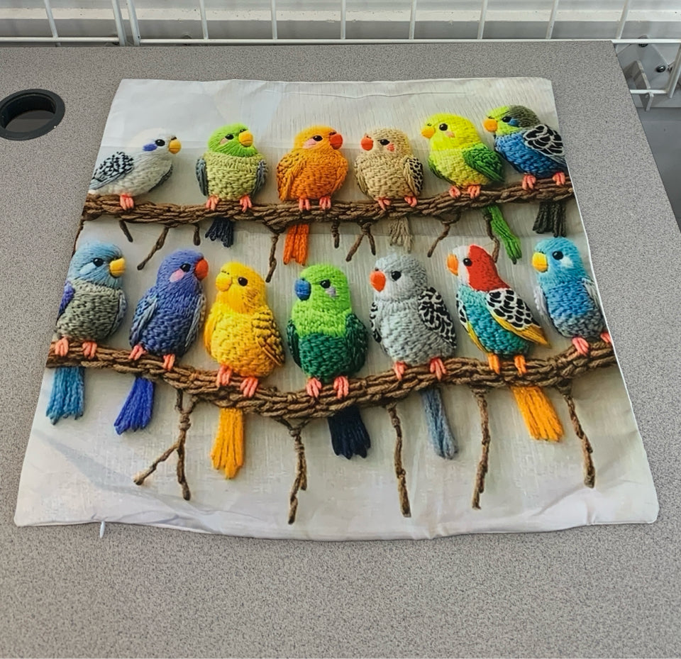 BIRD PRINT PILLOW SHAM.