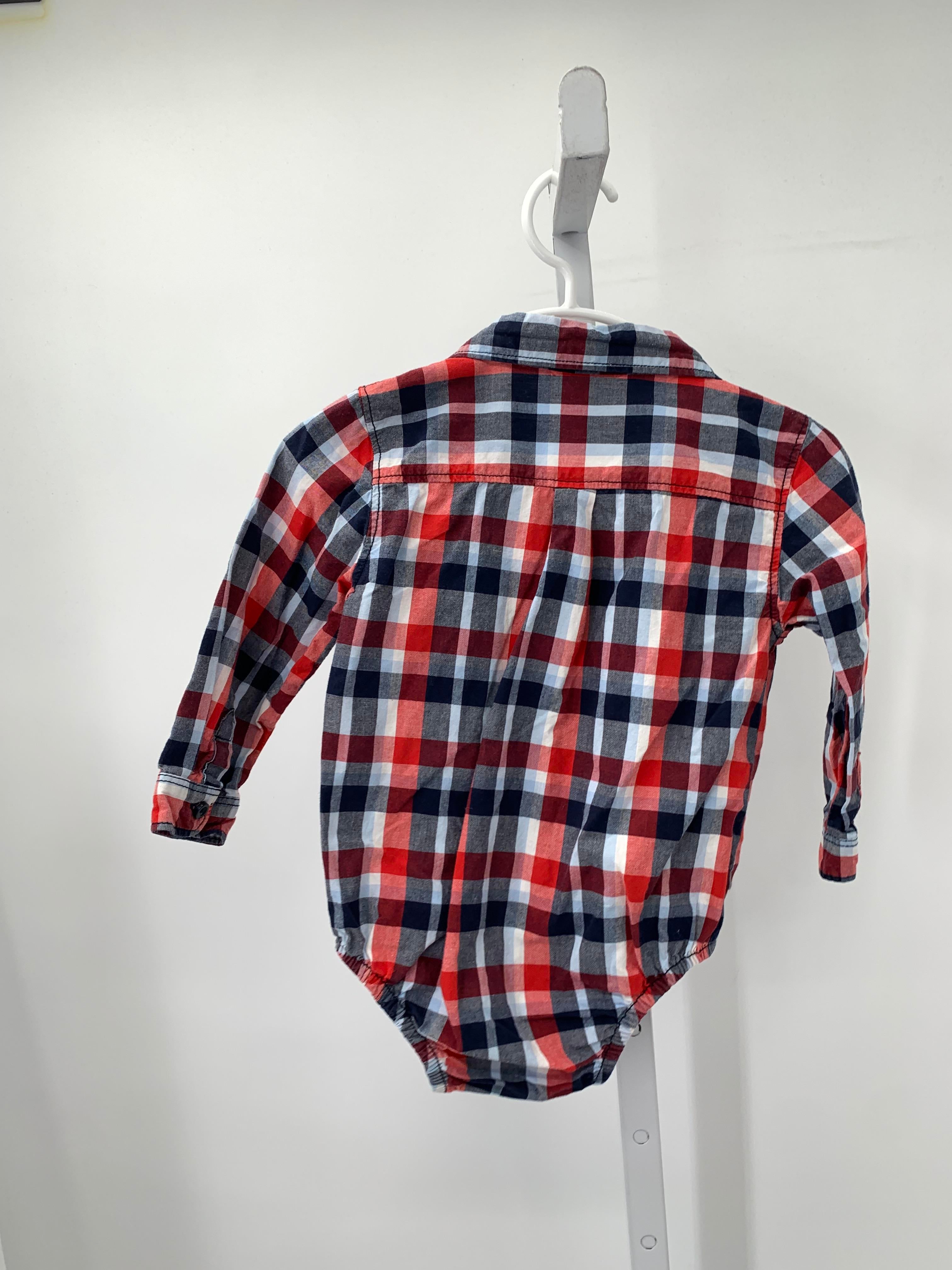 NAVY PLAID BTN DOWN