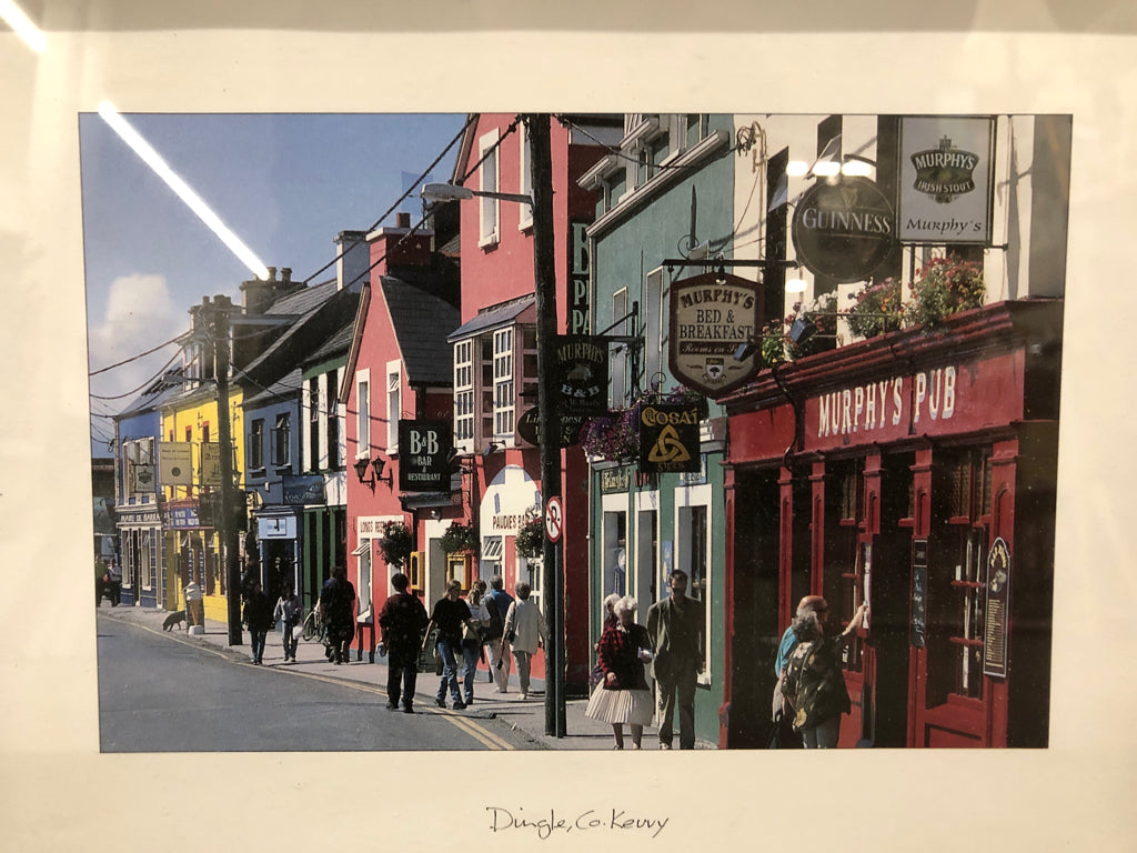 IRELAND STREET W/ PEOPLE+STORES FRAMED PRINT.