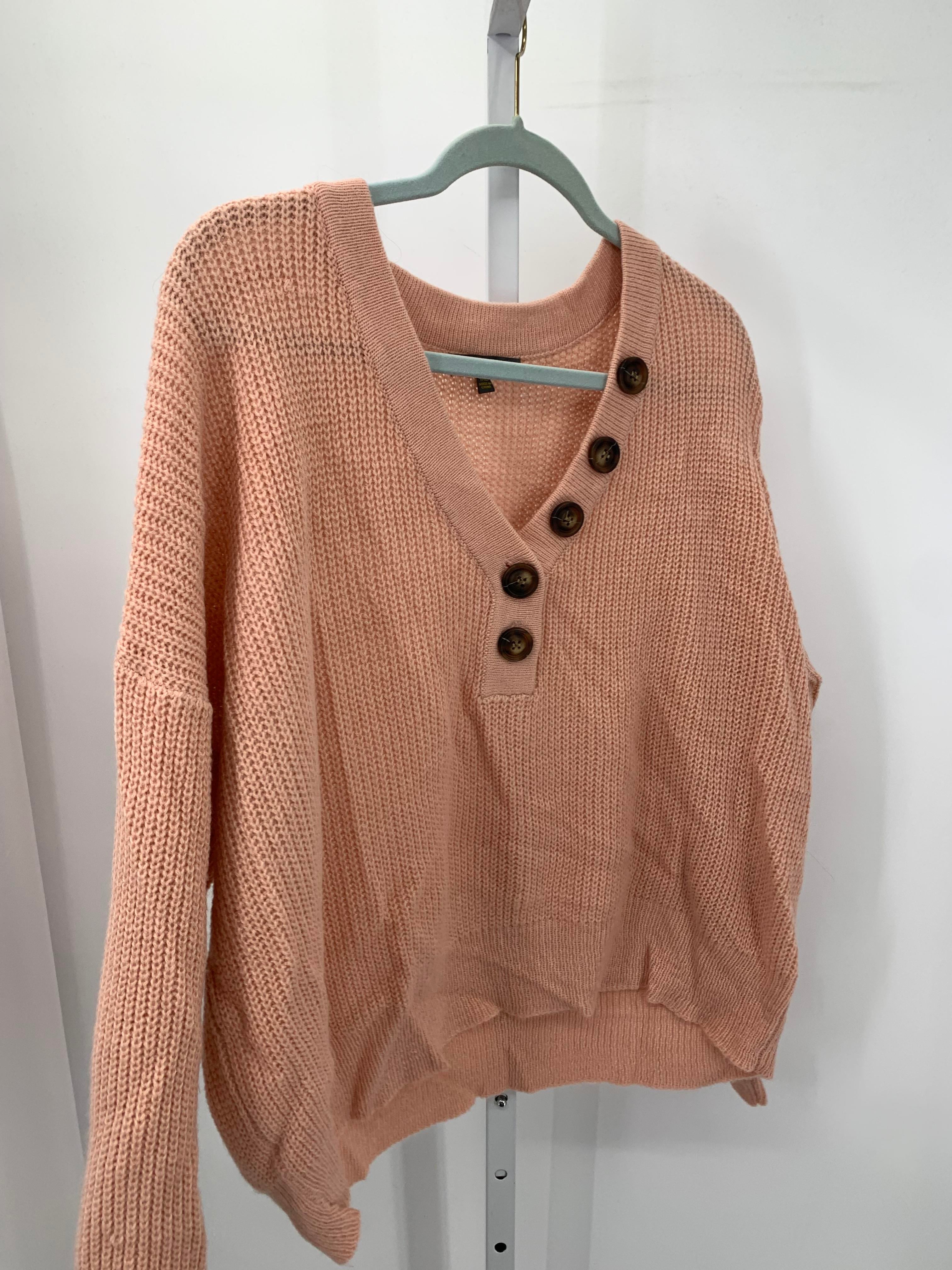 Size 1X Womens Long Slv Sweater