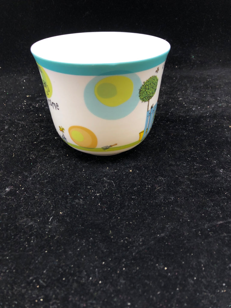 SUNSHINE, FRIENDS TEAL ACCENT MUG.