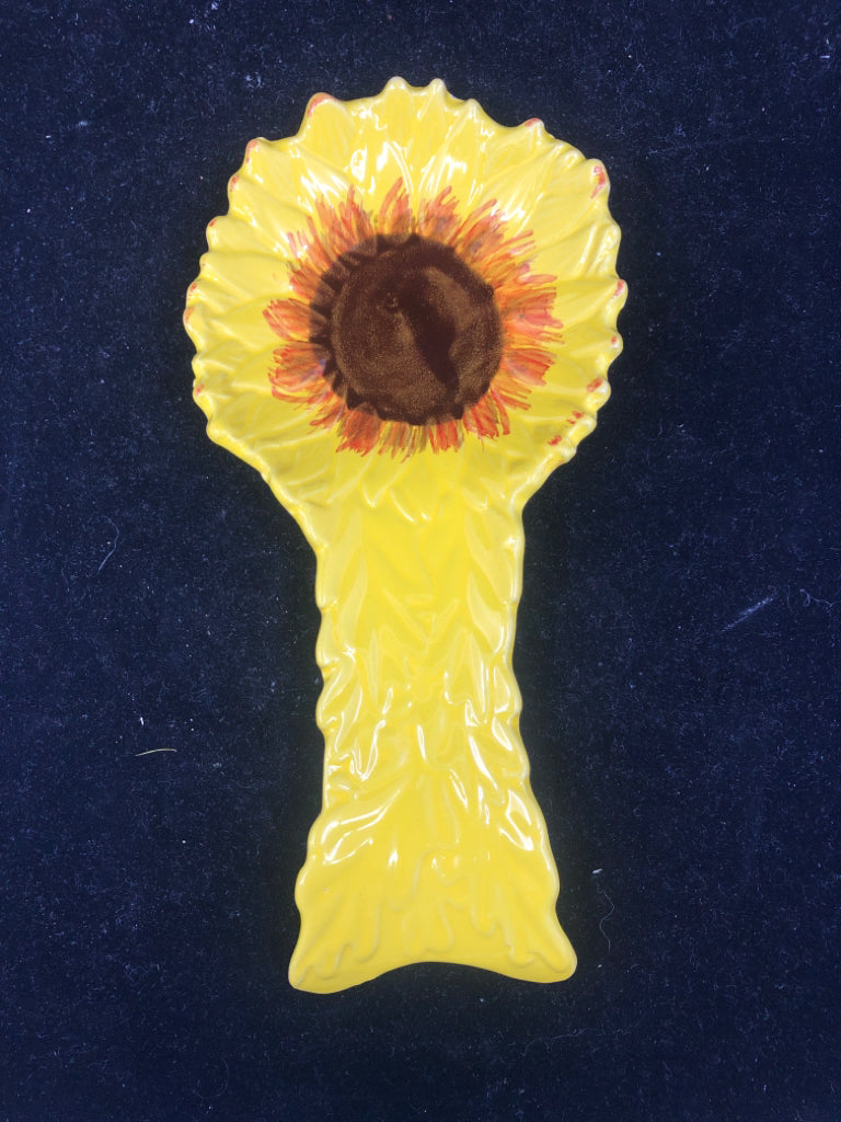 SUNFLOWER SPOON REST.