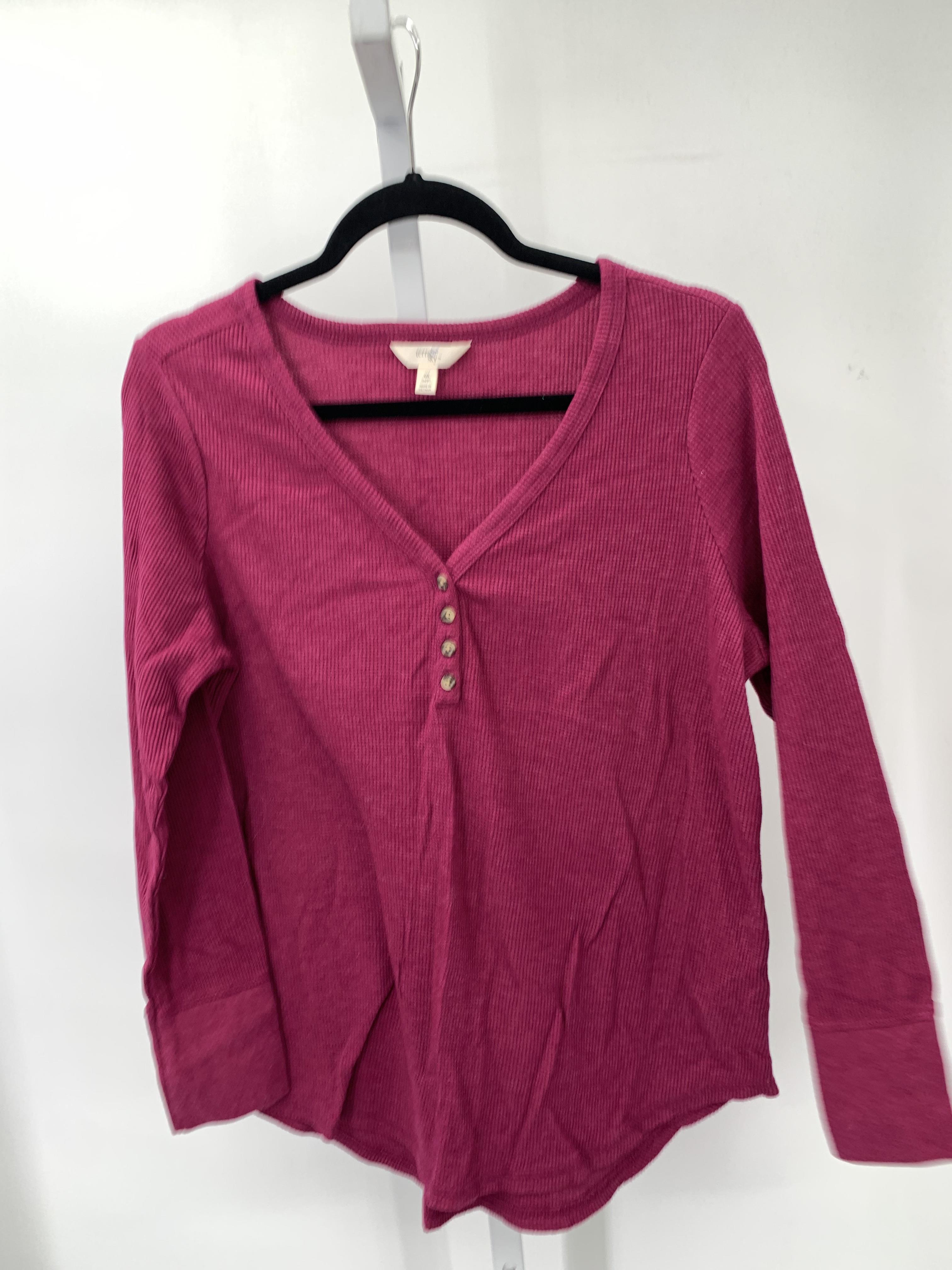 Terra & Sky Size 0X Womens Long Sleeve Shirt