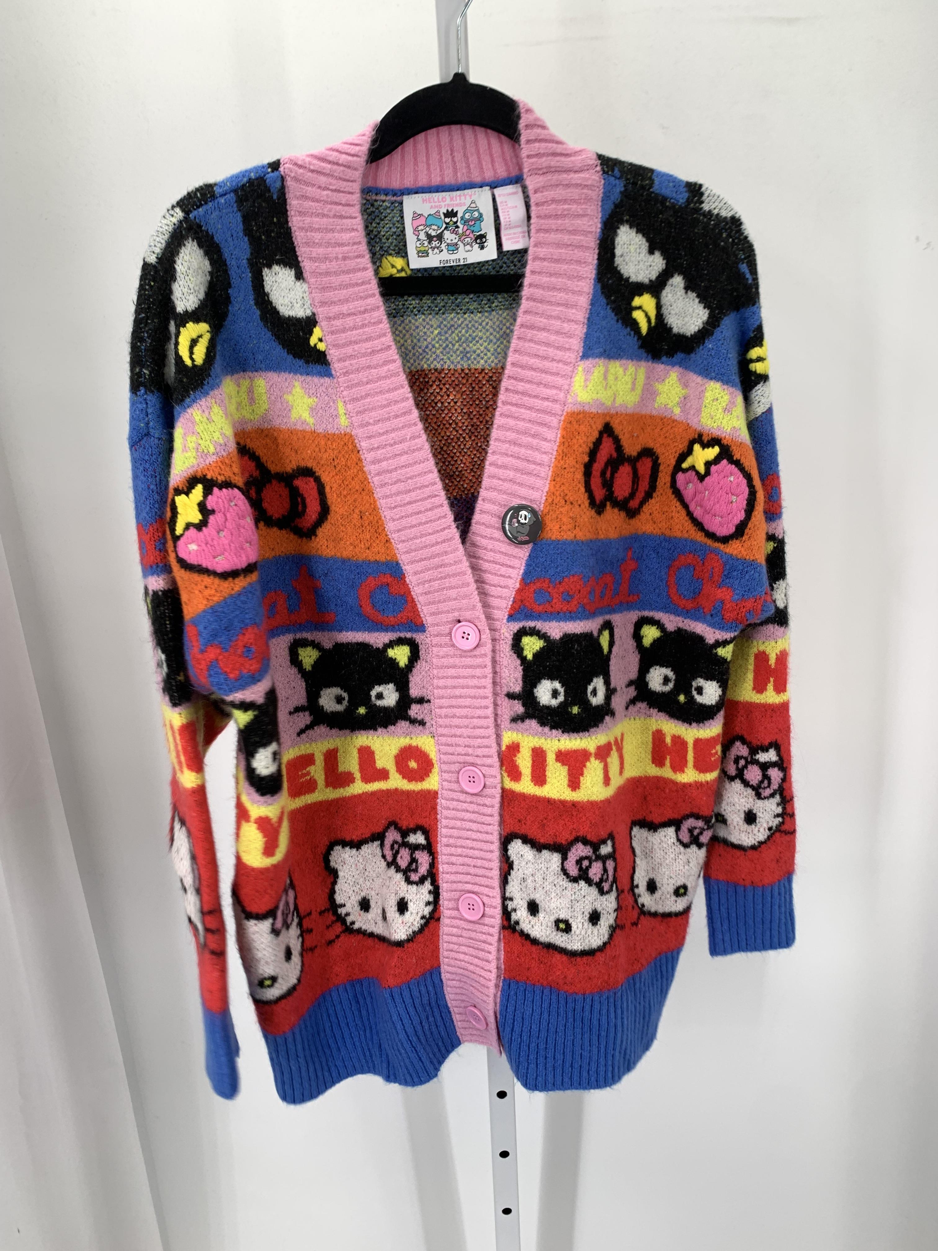 Hello Kitty Size Medium Juniors Short Sleeve Sweater