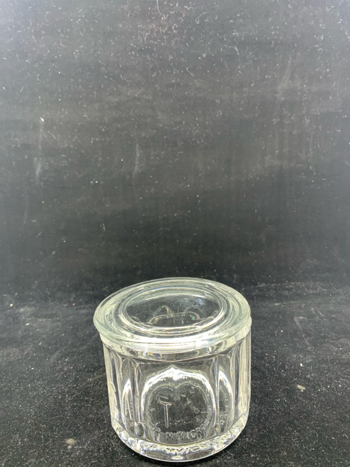 FIRE KING SMALL JAR CANISTER  W LID.