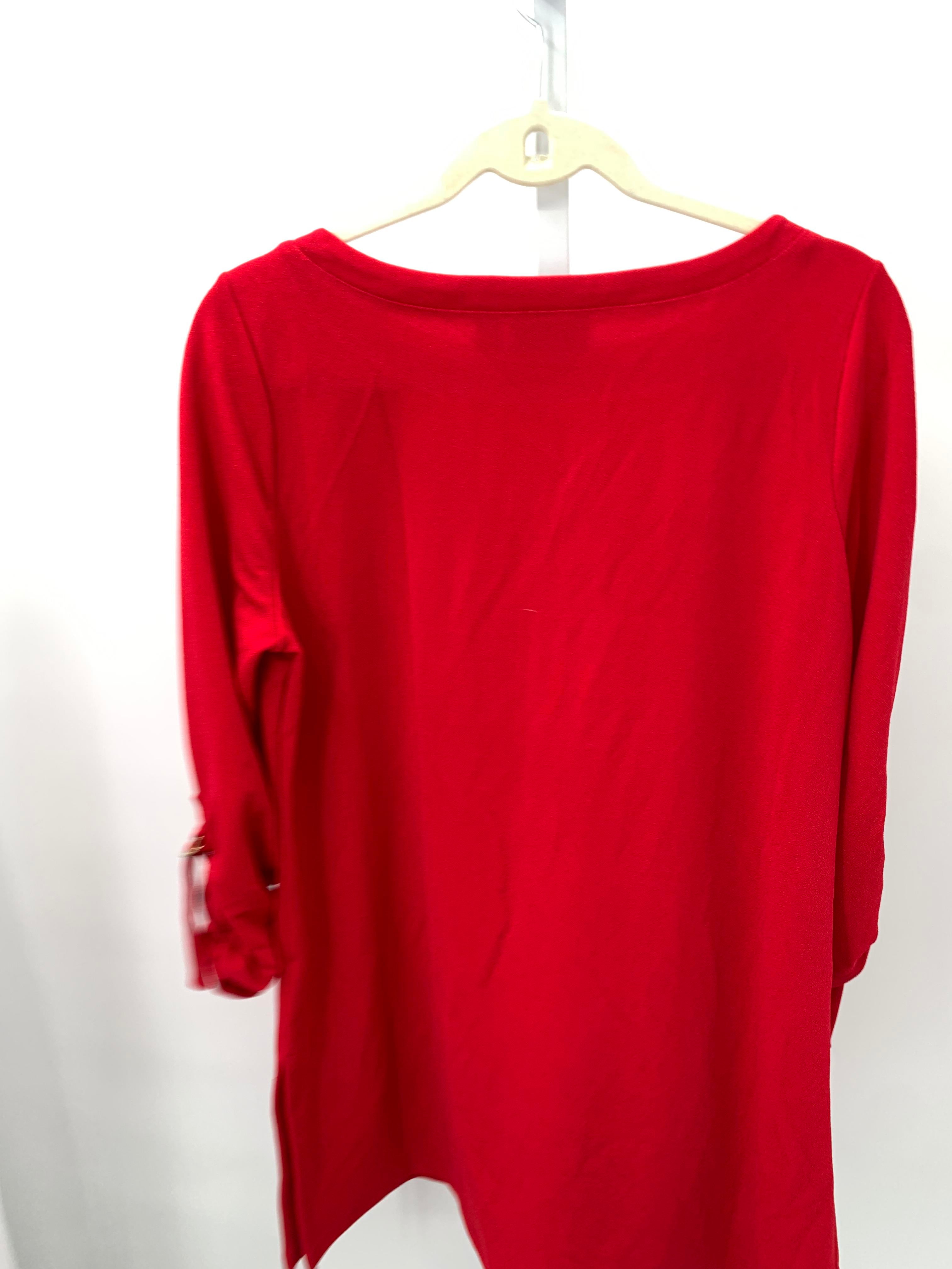 Susan Graver Size Medium Misses 3/4 Sleeve Shirt
