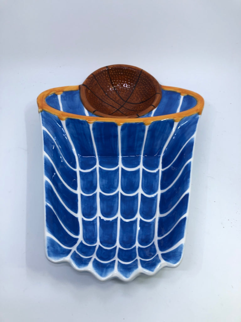 CERAMIC BASKETBALL CHIP N DIP.