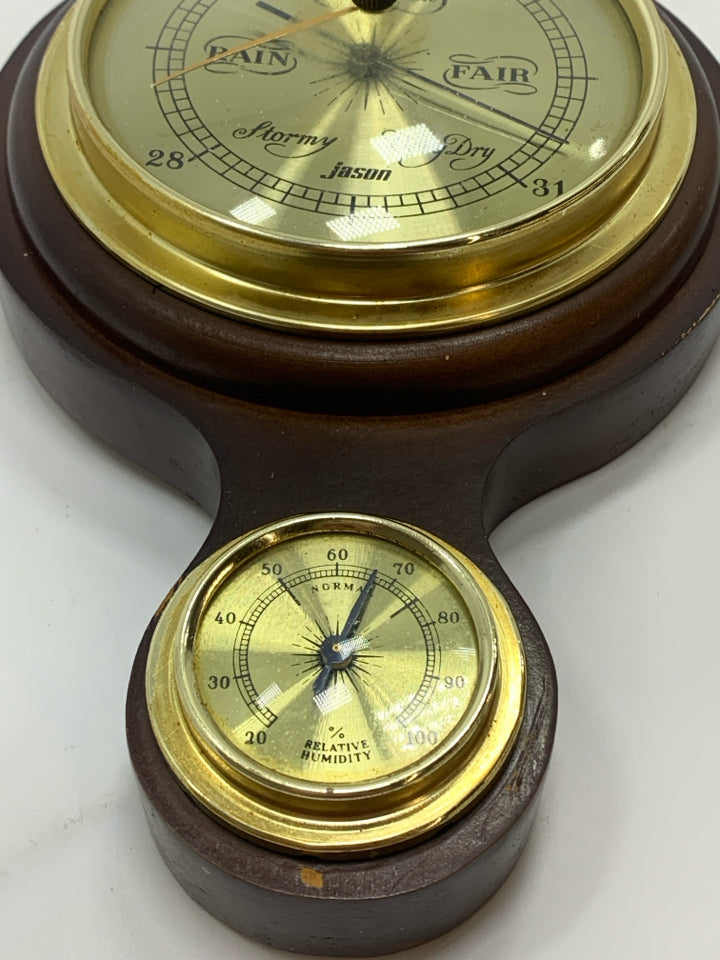 VTG JASON BAROMETER THERMOMETER WEATHER STATION.