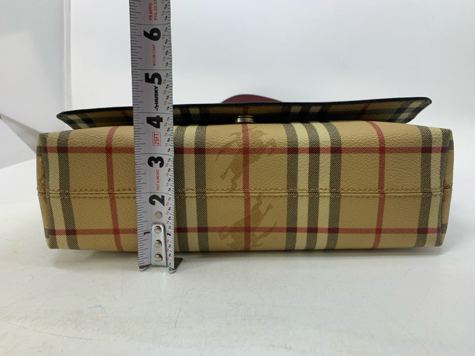 Burberry Haymarket Check Coated Canvas Shoulder Bag