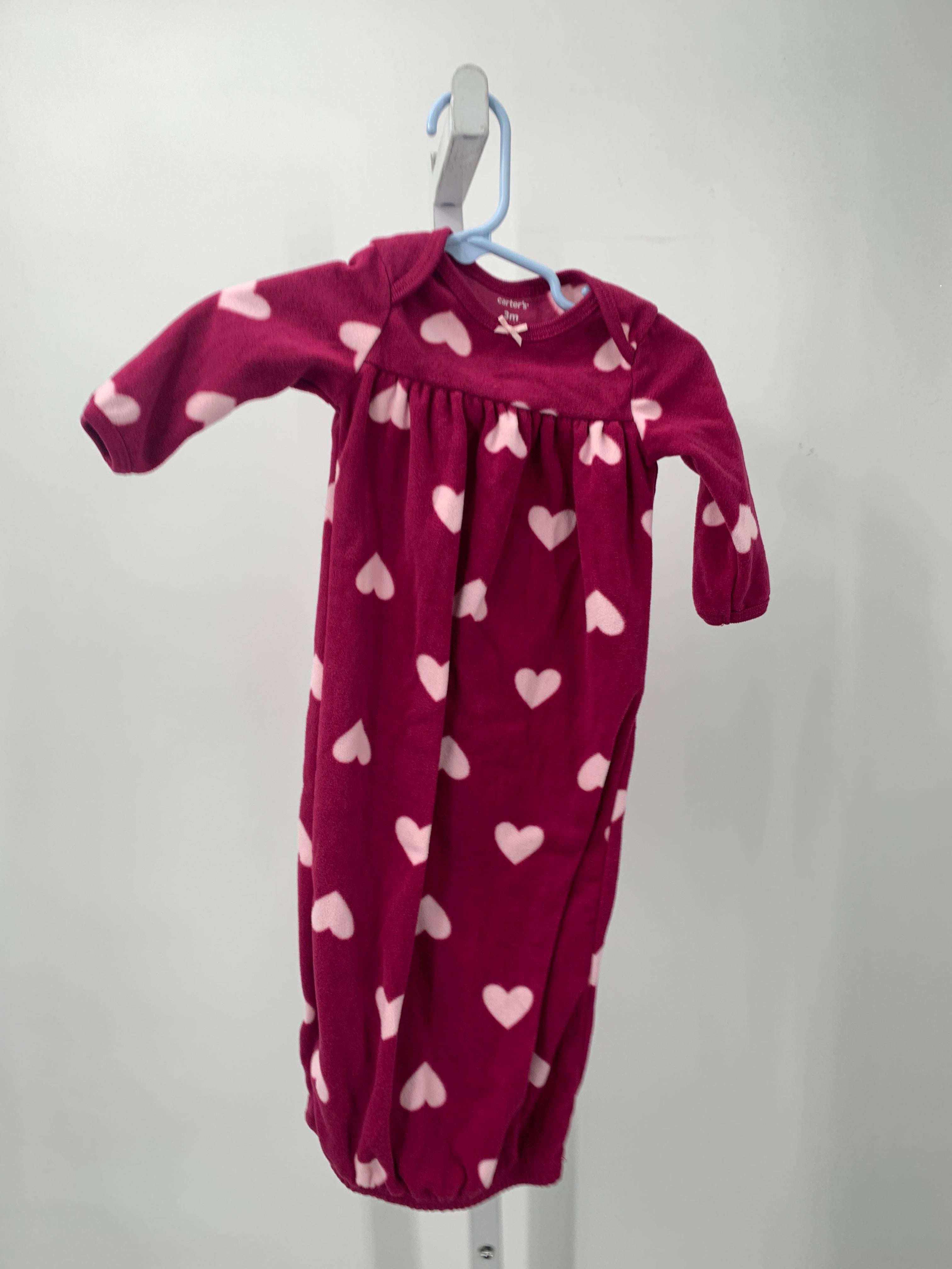 Carters Size 3 Months Girls Gown Sleeper