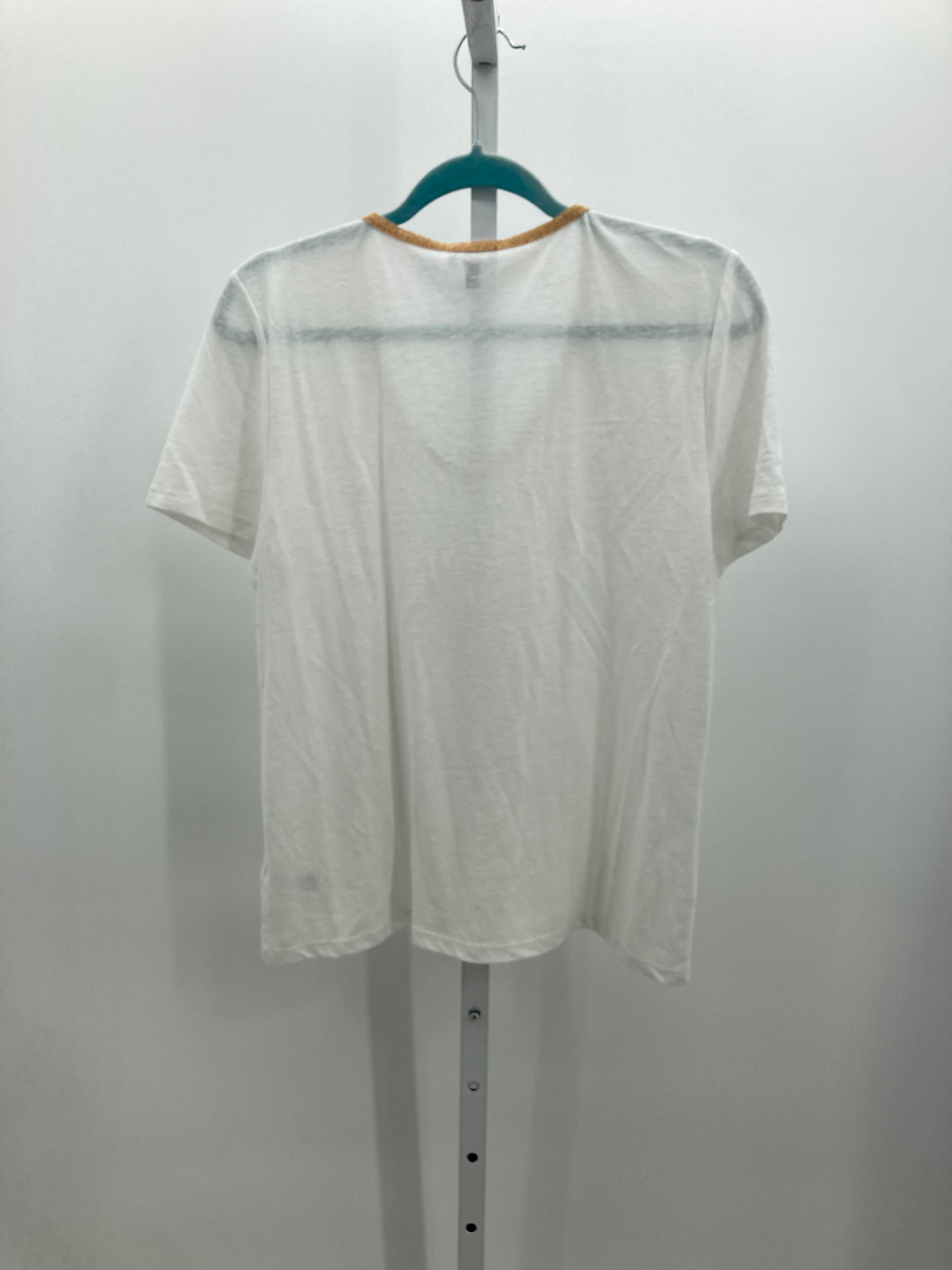 Talbots Size Large Petite Petite Short Sleeve Shirt