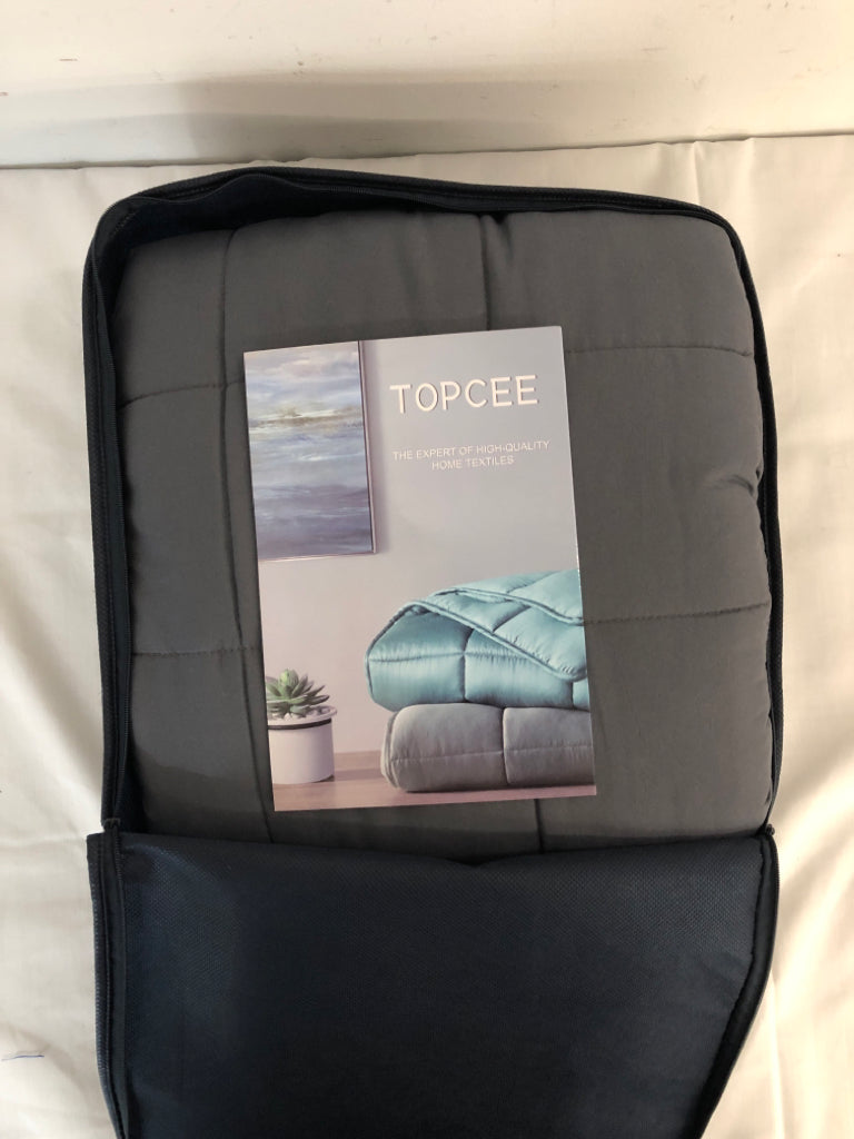 TOPCEE IN PACKAGE WEIGHTED BLANKET.