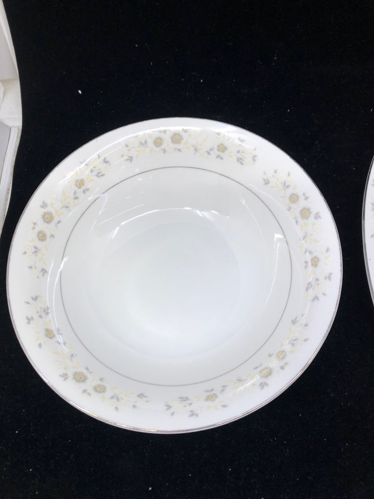 ANTIBES CHINA FLORAL SERVING BOWL.
