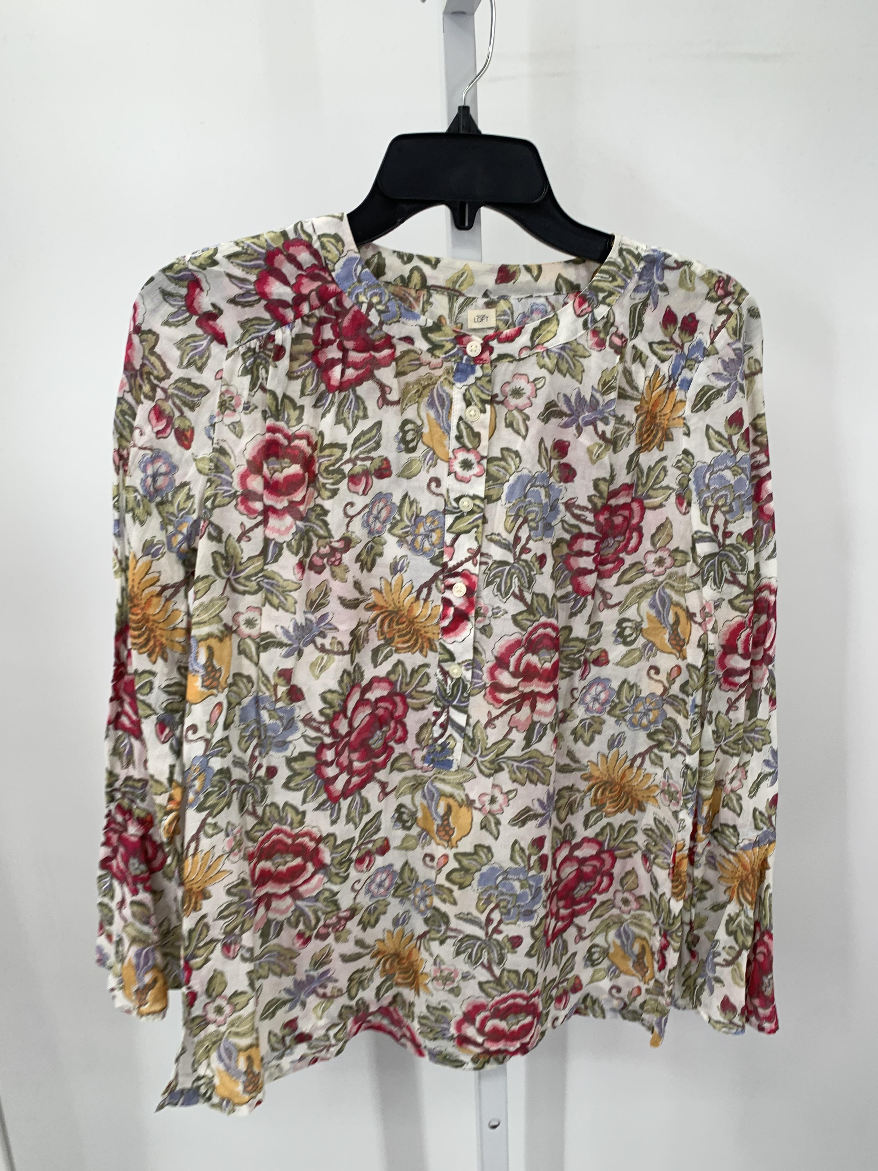Loft Size X Small Misses Long Sleeve Shirt