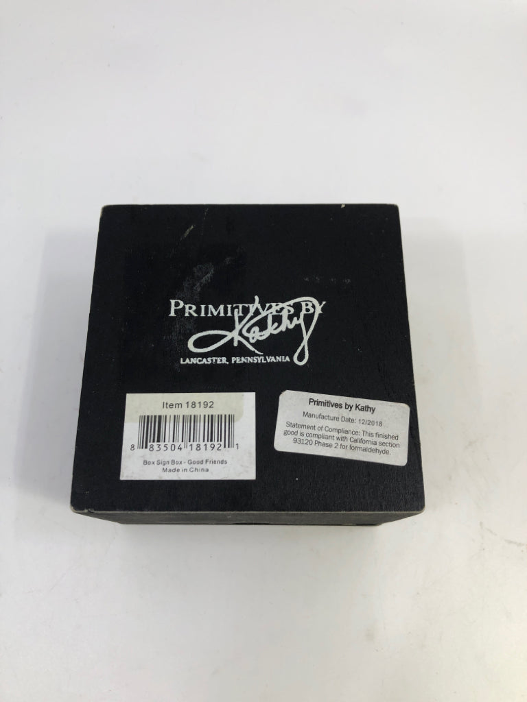 "GOOD FRIENDS" TRINKET BOX.