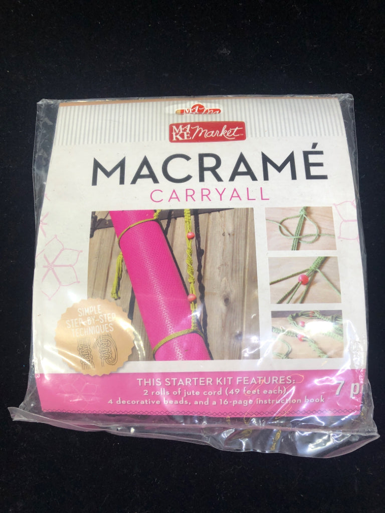 NIP MACRAME CARRY ALL- YOGA MAT CARRIER KIT