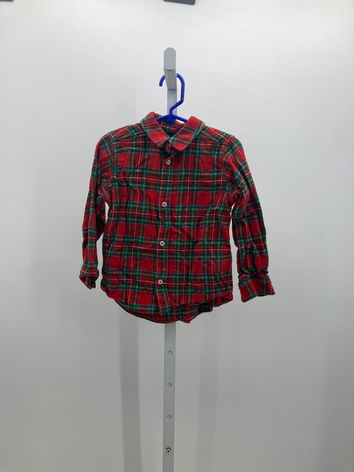 PLAID BTN DOWN