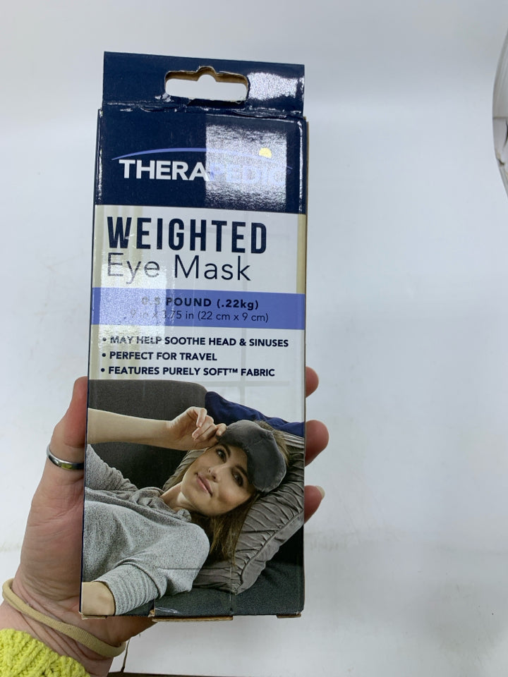 NIB WEIGHTED EYE MASK THERAPEDIC.