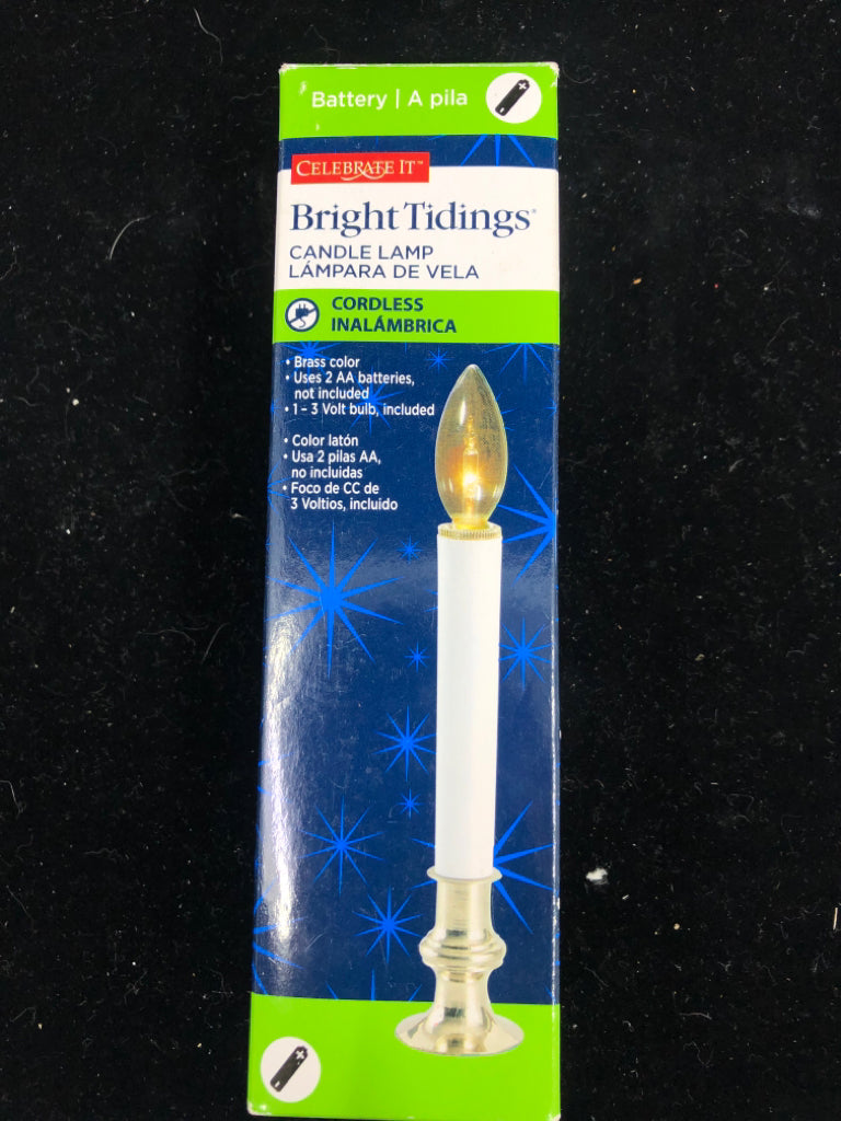 NIB CANDLE LAMP.