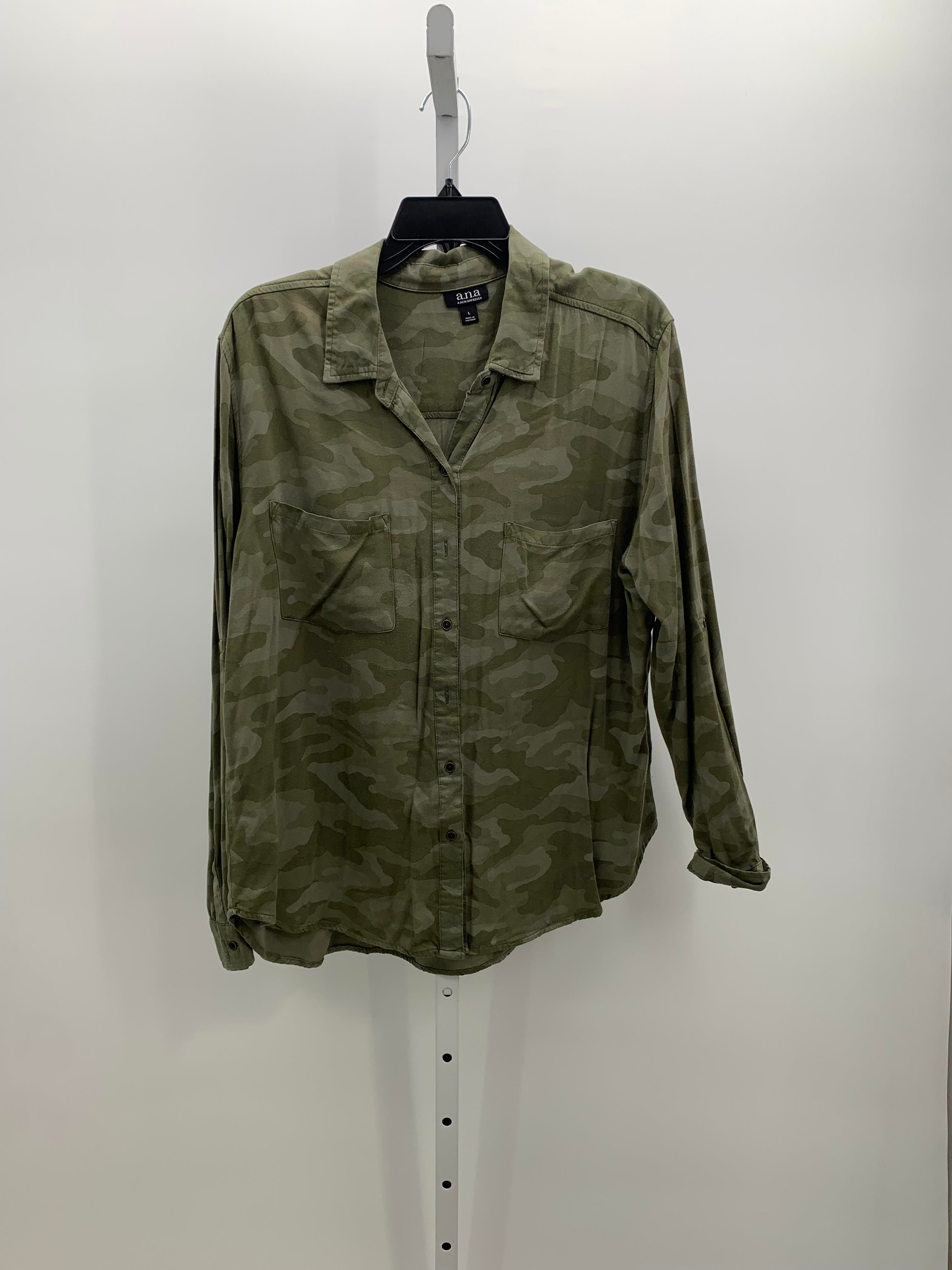 A.N.A. Size Large Misses Long Sleeve Shirt