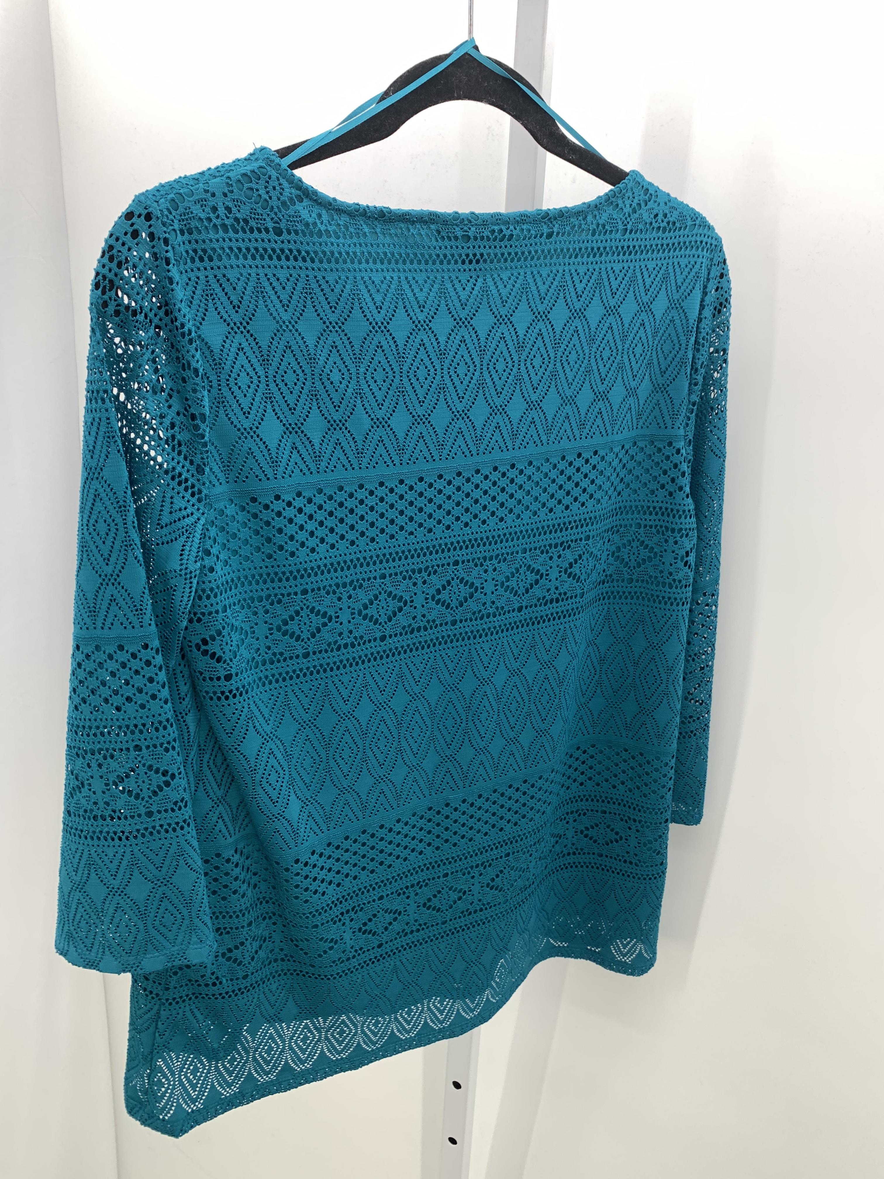 Dana Buchman Size Small Misses 3/4 Sleeve Shirt