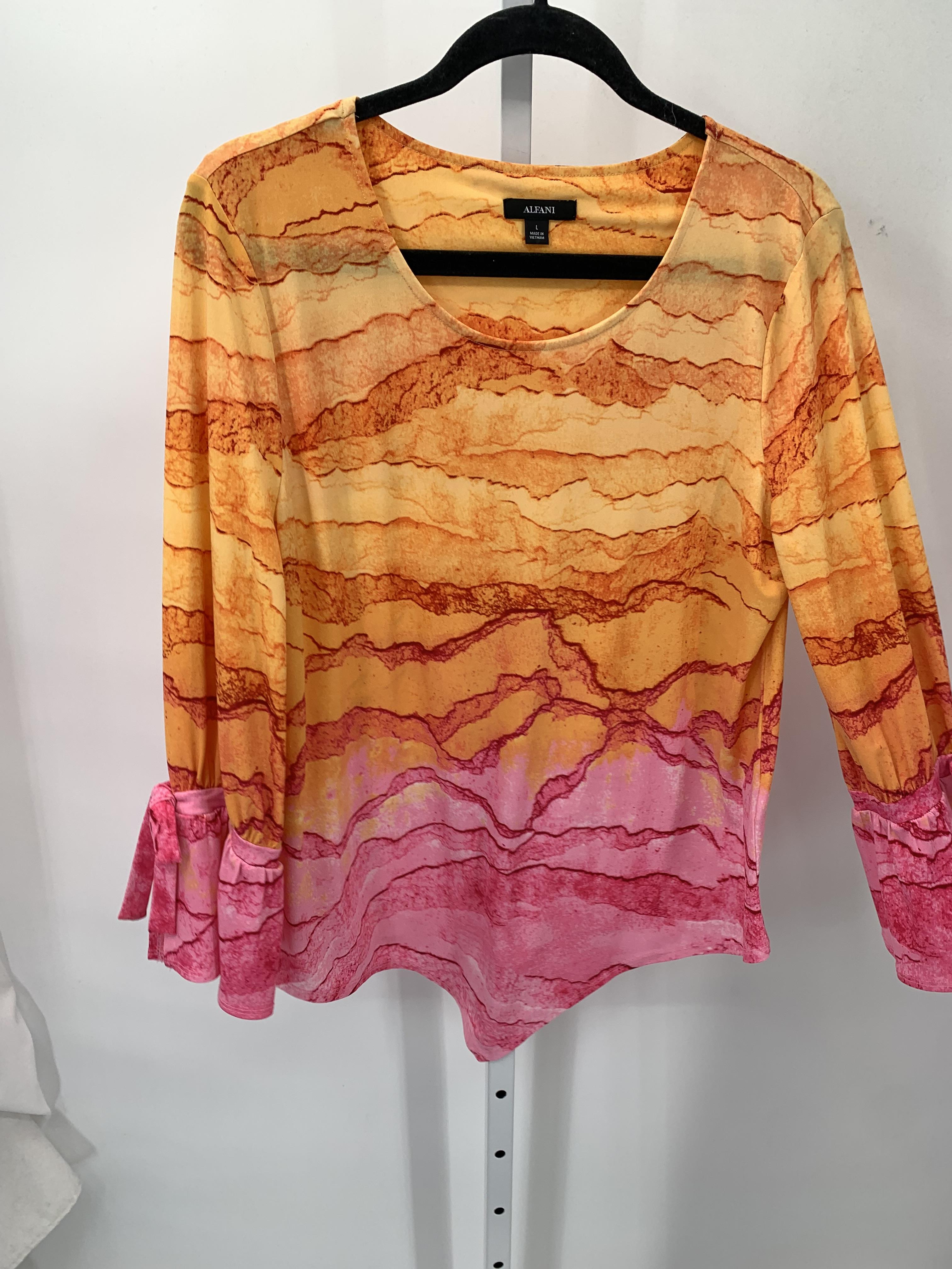 Alfani Size Large Misses 3/4 Sleeve Shirt
