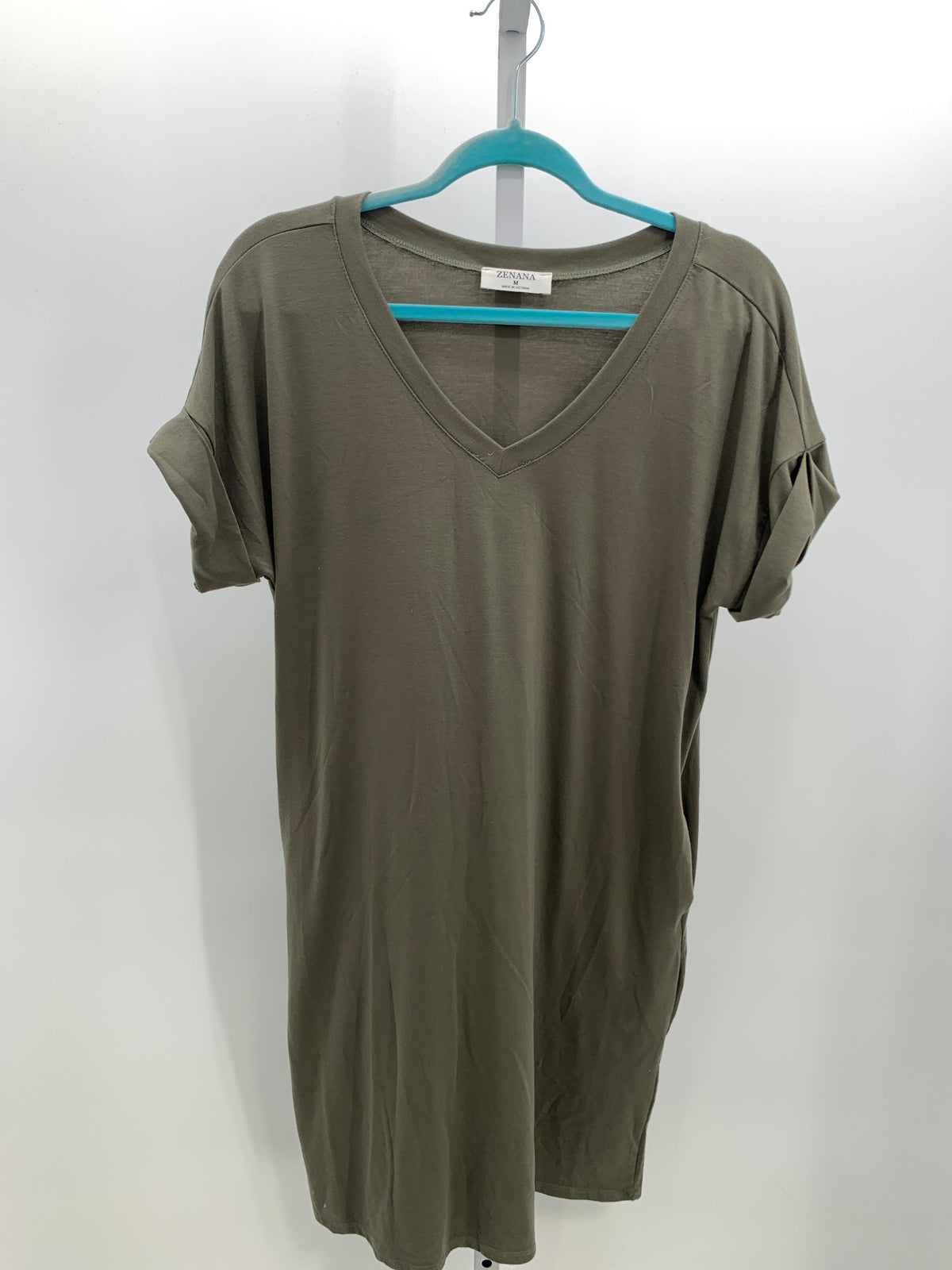Zenana Size Medium Misses Short Sleeve Dress