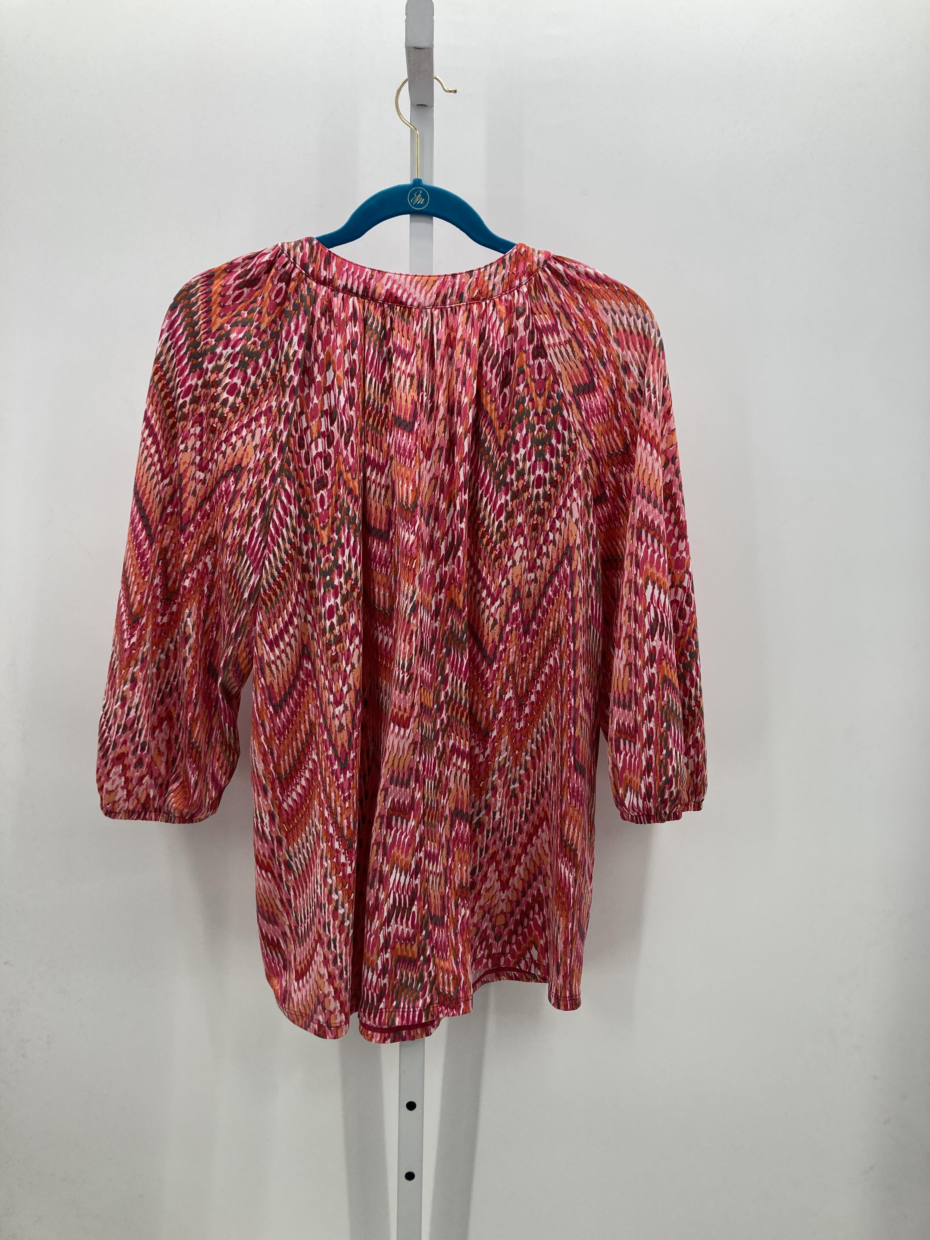 Notations Size 1X Womens 3/4 Sleeve Shirt