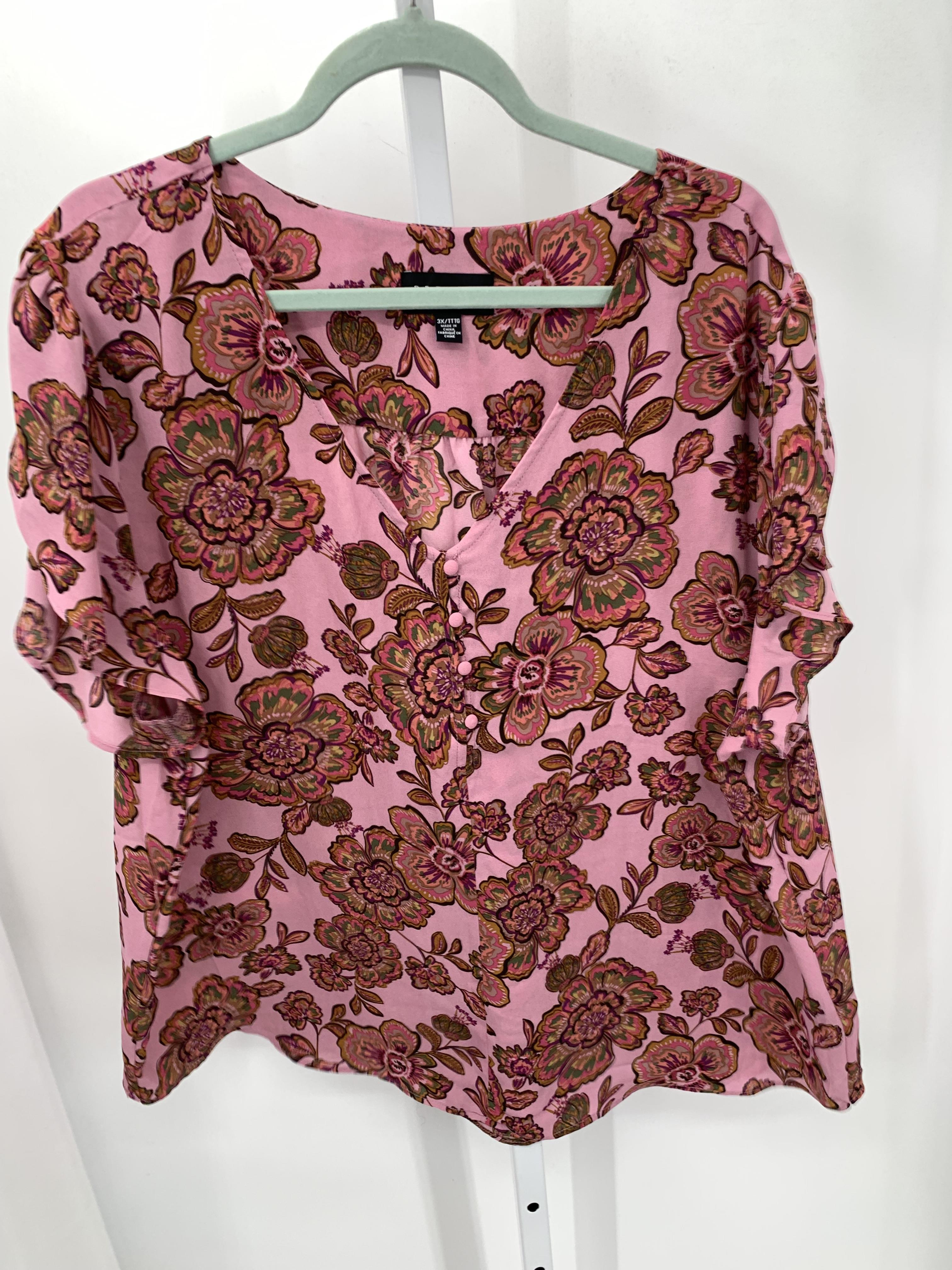 Premise Size 3X Womens Short Sleeve Shirt
