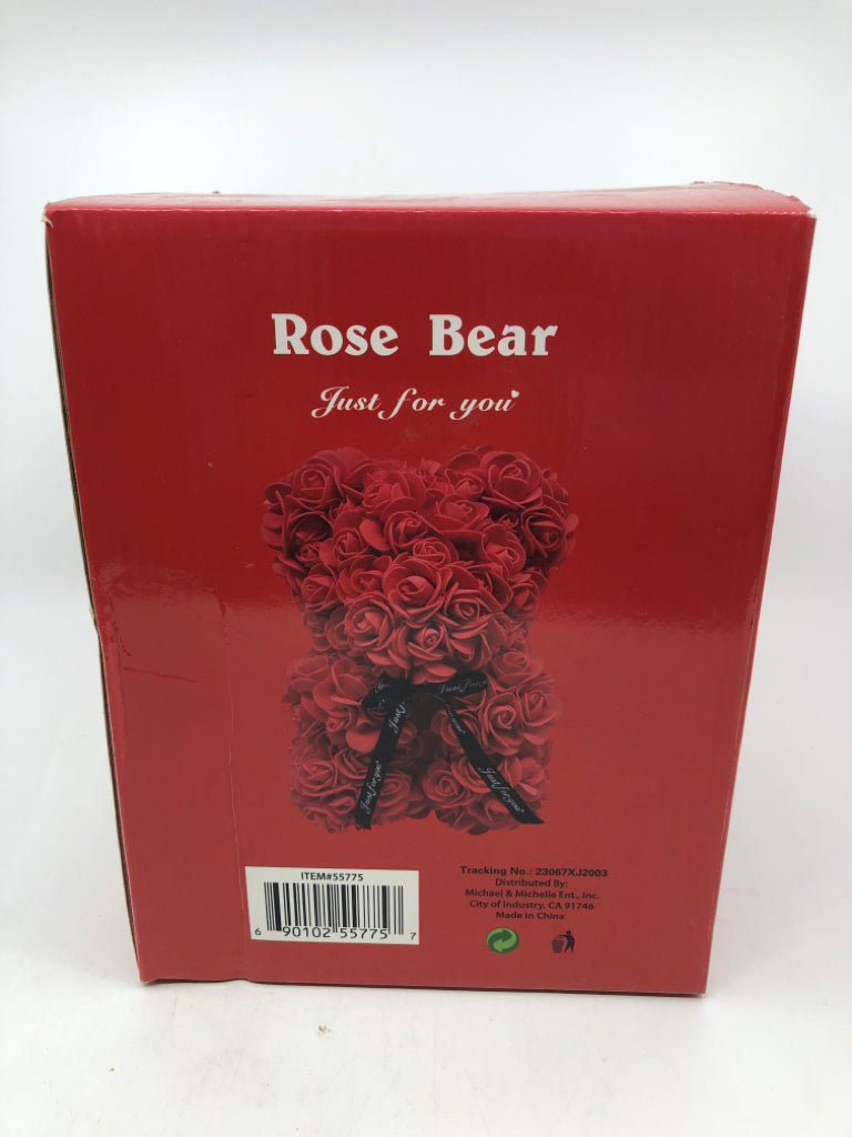 NIB RED ROSE BEAR.