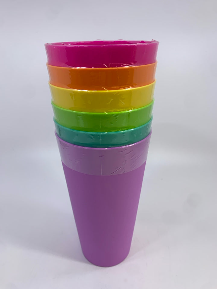 NIP 6 COLORFUL TUMBLER CUPS.