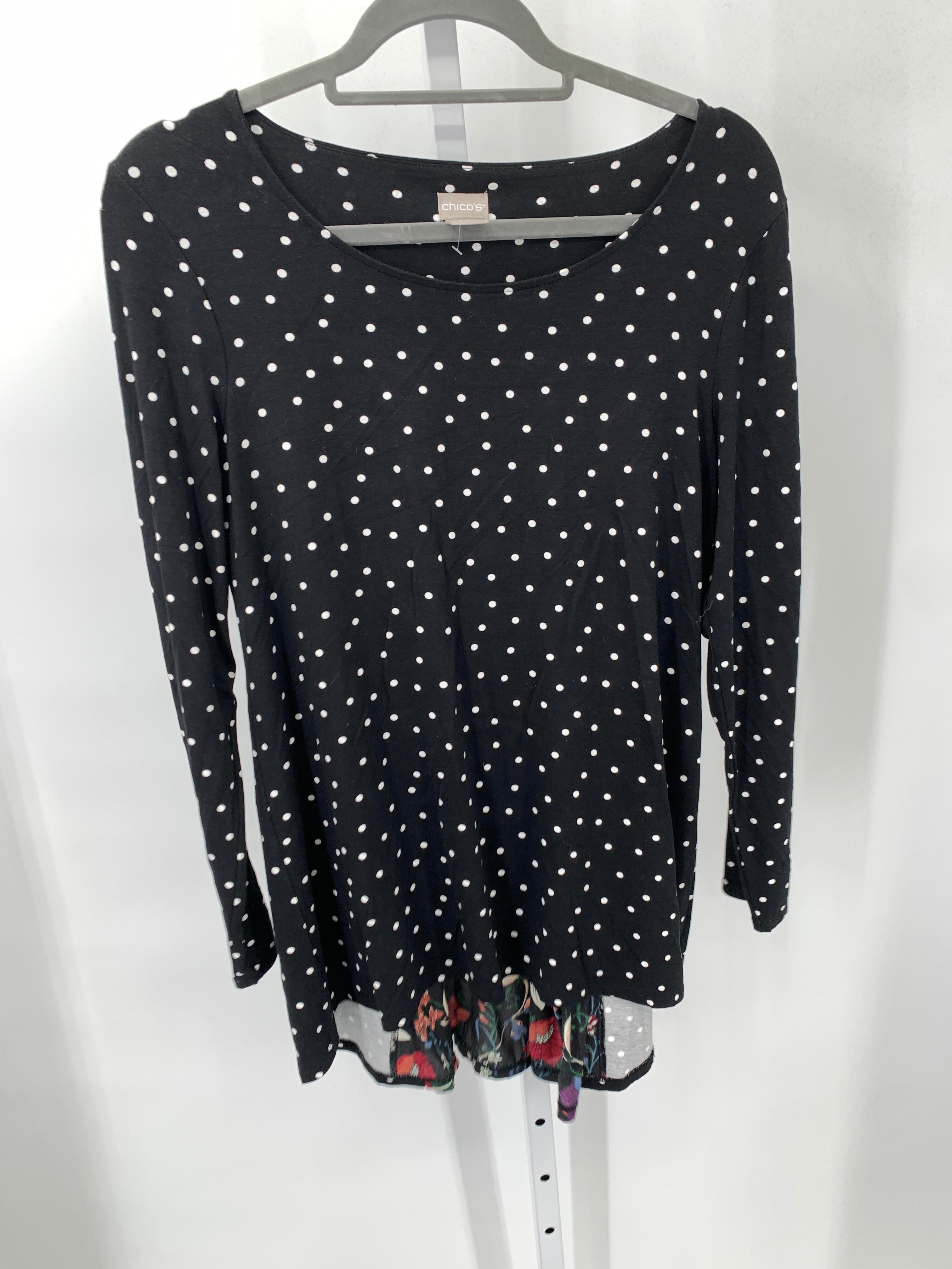 Chico's Size Medium Misses Long Sleeve Shirt