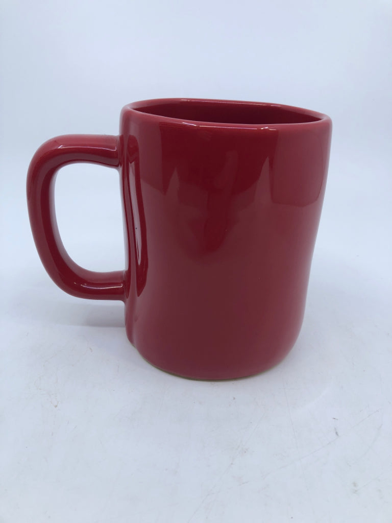 RAE DUNN LOVE WINS -RED MUG.