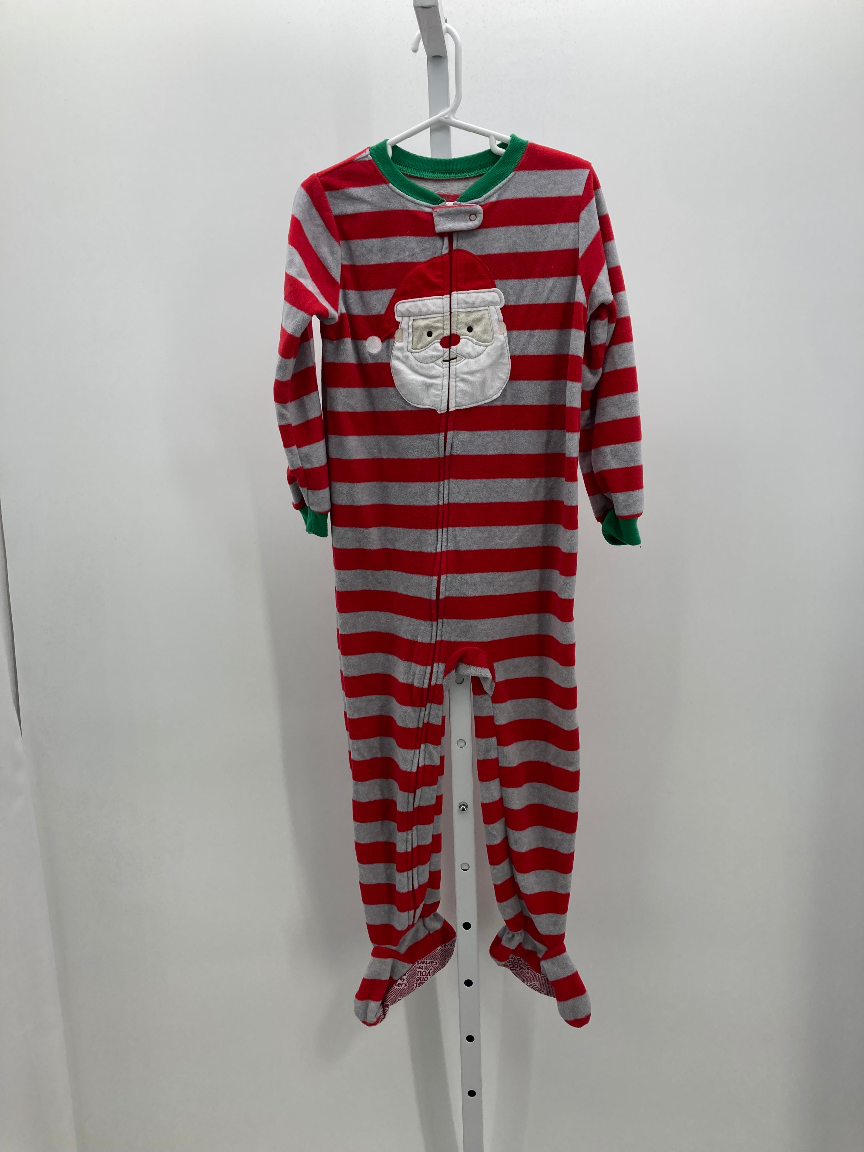 FLEECE SLEEPER STRIPES SANTA