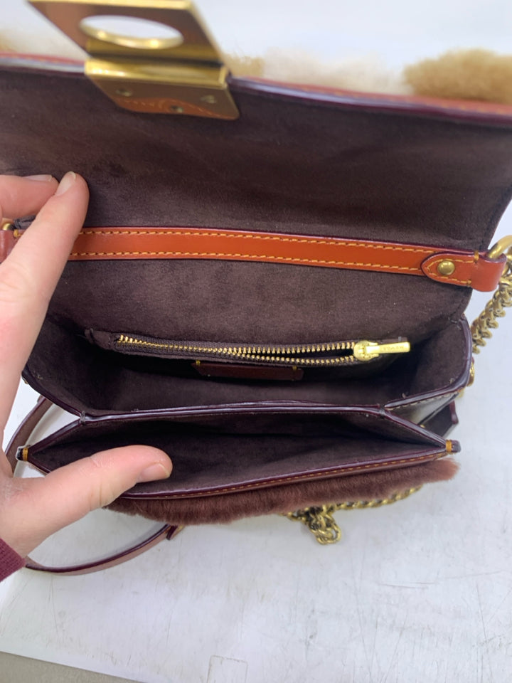 Coach C0704 Hutton Shoulder Bag w Patchwork & Sleeper Dust Bag