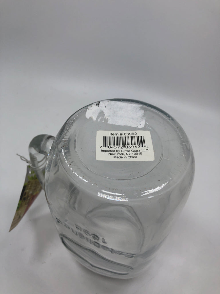NWT YORKSHIRE MASON JAR MUG 320Z.